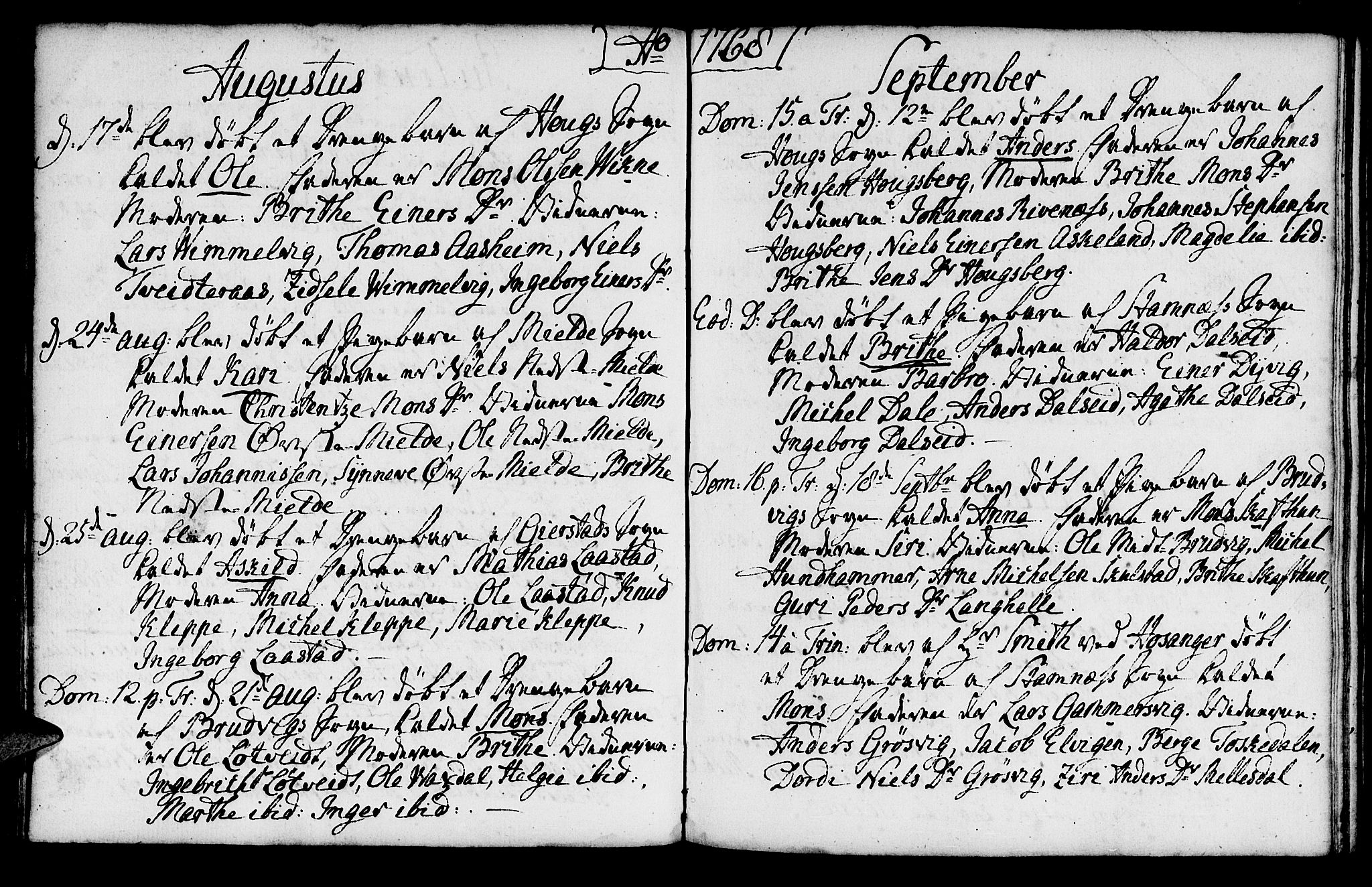 Haus sokneprestembete, SAB/A-75601/H/Haa: Ministerialbok nr. A 8, 1754-1769, s. 125