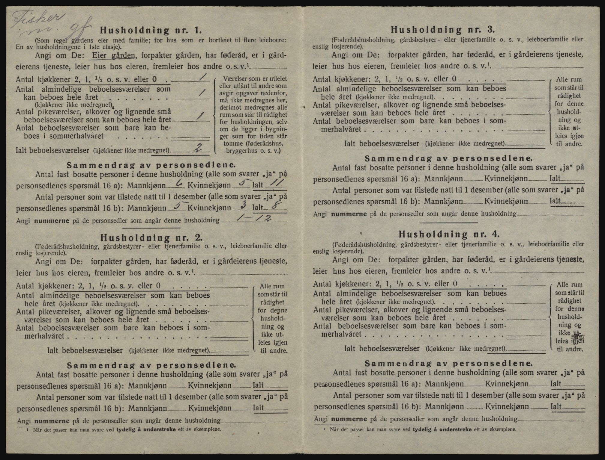 SATØ, Folketelling 1920 for 2015 Hasvik herred, 1920, s. 36