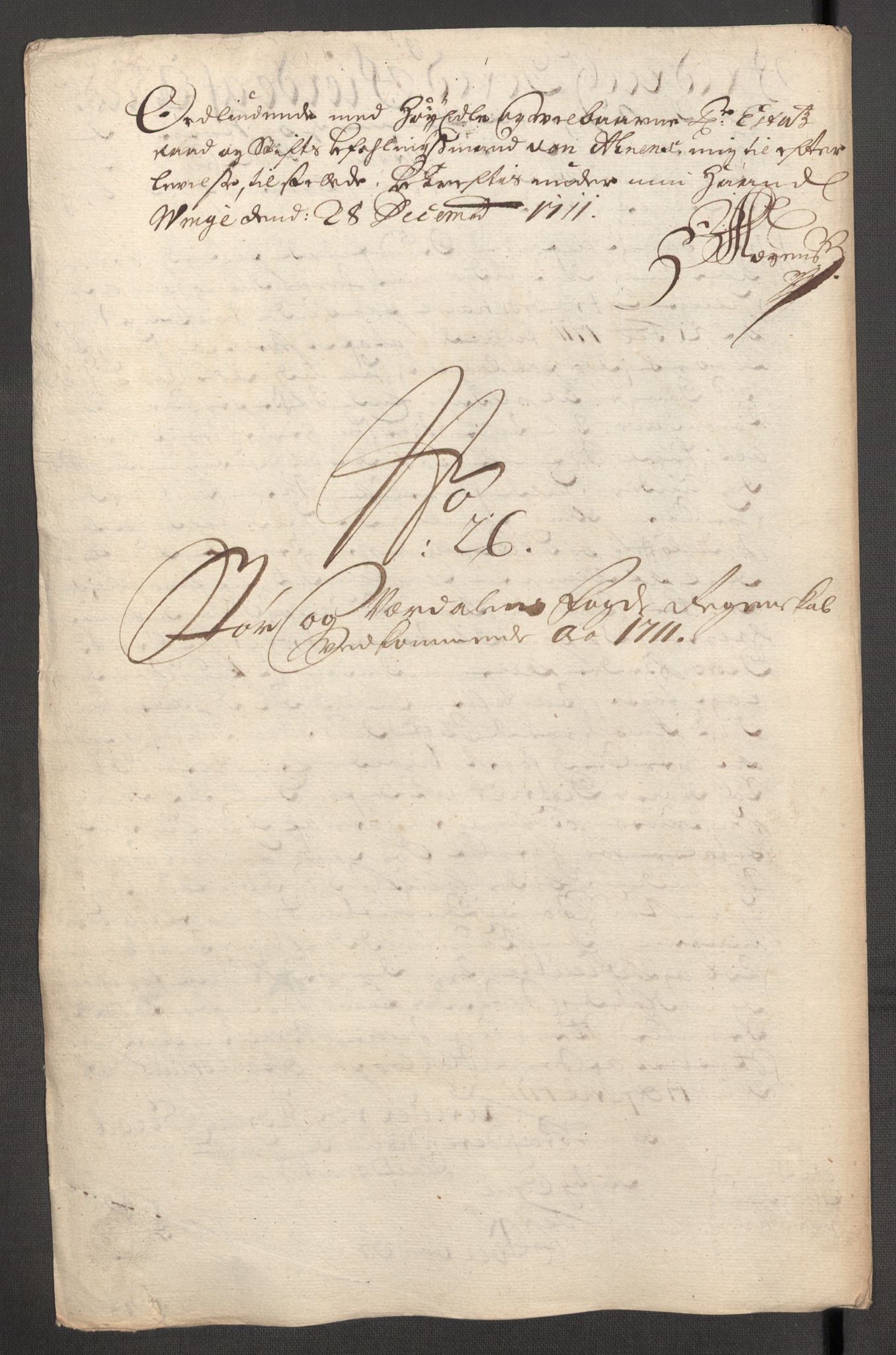 Rentekammeret inntil 1814, Reviderte regnskaper, Fogderegnskap, RA/EA-4092/R62/L4201: Fogderegnskap Stjørdal og Verdal, 1711, s. 519