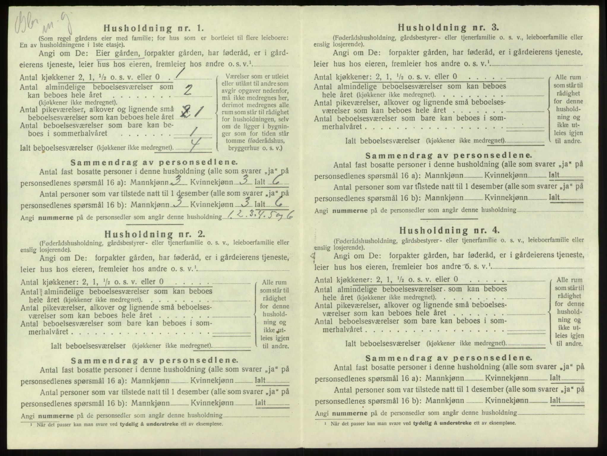 SAB, Folketelling 1920 for 1432 Førde herred, 1920, s. 889