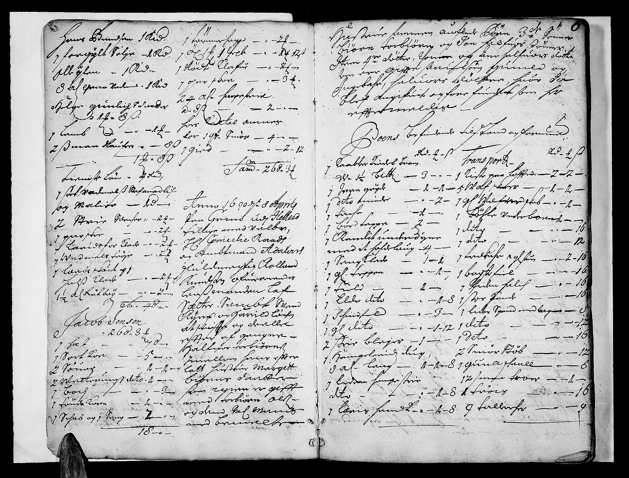 Nedre Telemark sorenskriveri, AV/SAKO-A-135/H/Hb/Hba/L0003: Skifteprotokoll
, 1690-1696, s. 5b-6a