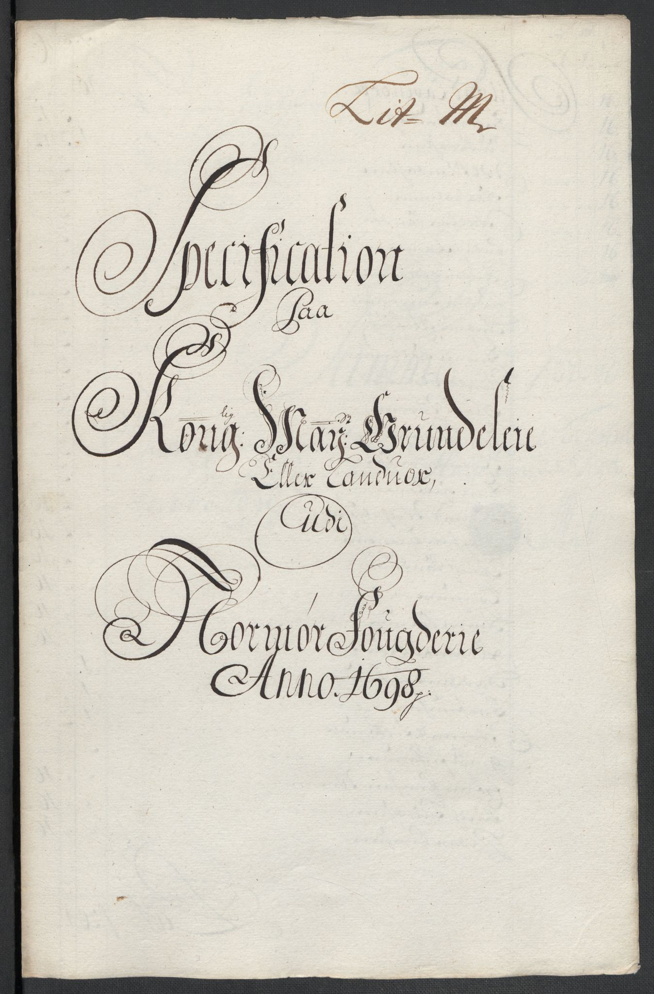 Rentekammeret inntil 1814, Reviderte regnskaper, Fogderegnskap, RA/EA-4092/R56/L3737: Fogderegnskap Nordmøre, 1697-1698, s. 285