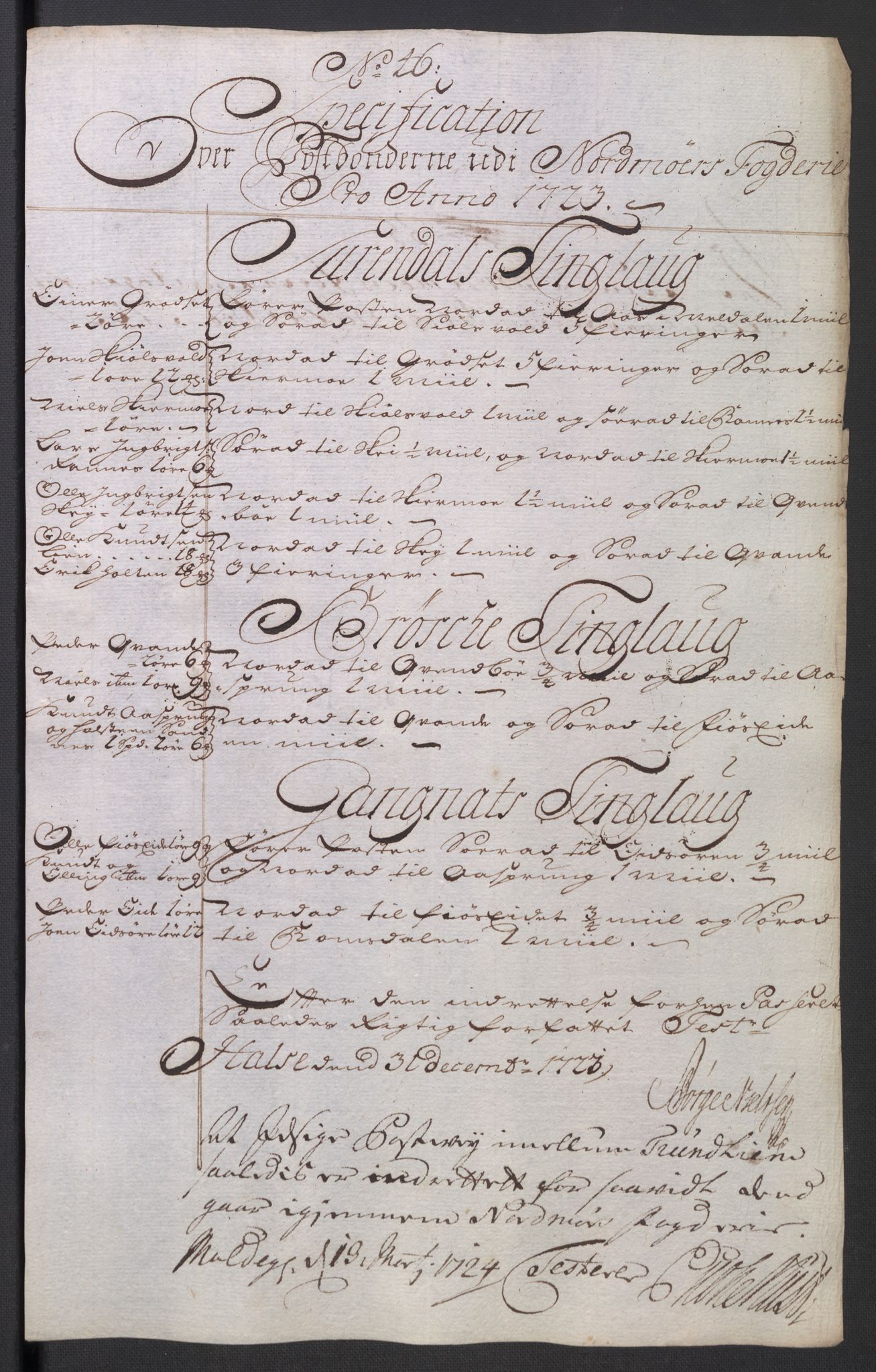 Rentekammeret inntil 1814, Reviderte regnskaper, Fogderegnskap, RA/EA-4092/R56/L3756: Fogderegnskap Nordmøre, 1723, s. 244