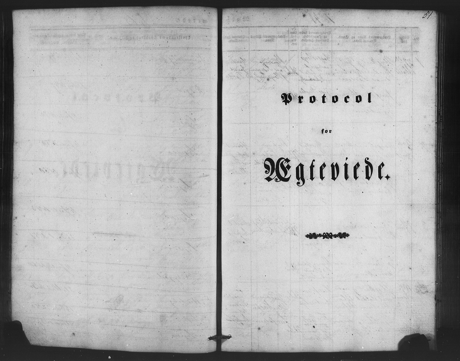 St. Jørgens hospital og Årstad sokneprestembete, AV/SAB-A-99934: Klokkerbok nr. A 5, 1844-1871, s. 51
