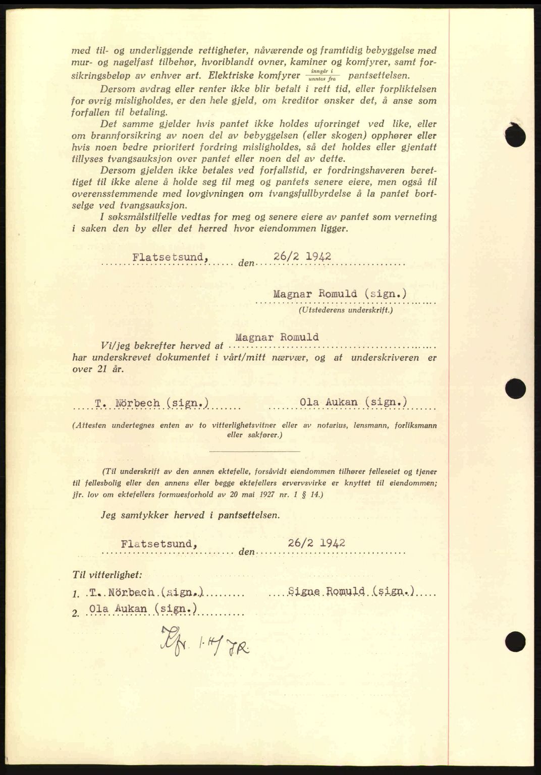 Nordmøre sorenskriveri, AV/SAT-A-4132/1/2/2Ca: Pantebok nr. B90, 1942-1943, Dagboknr: 504/1943