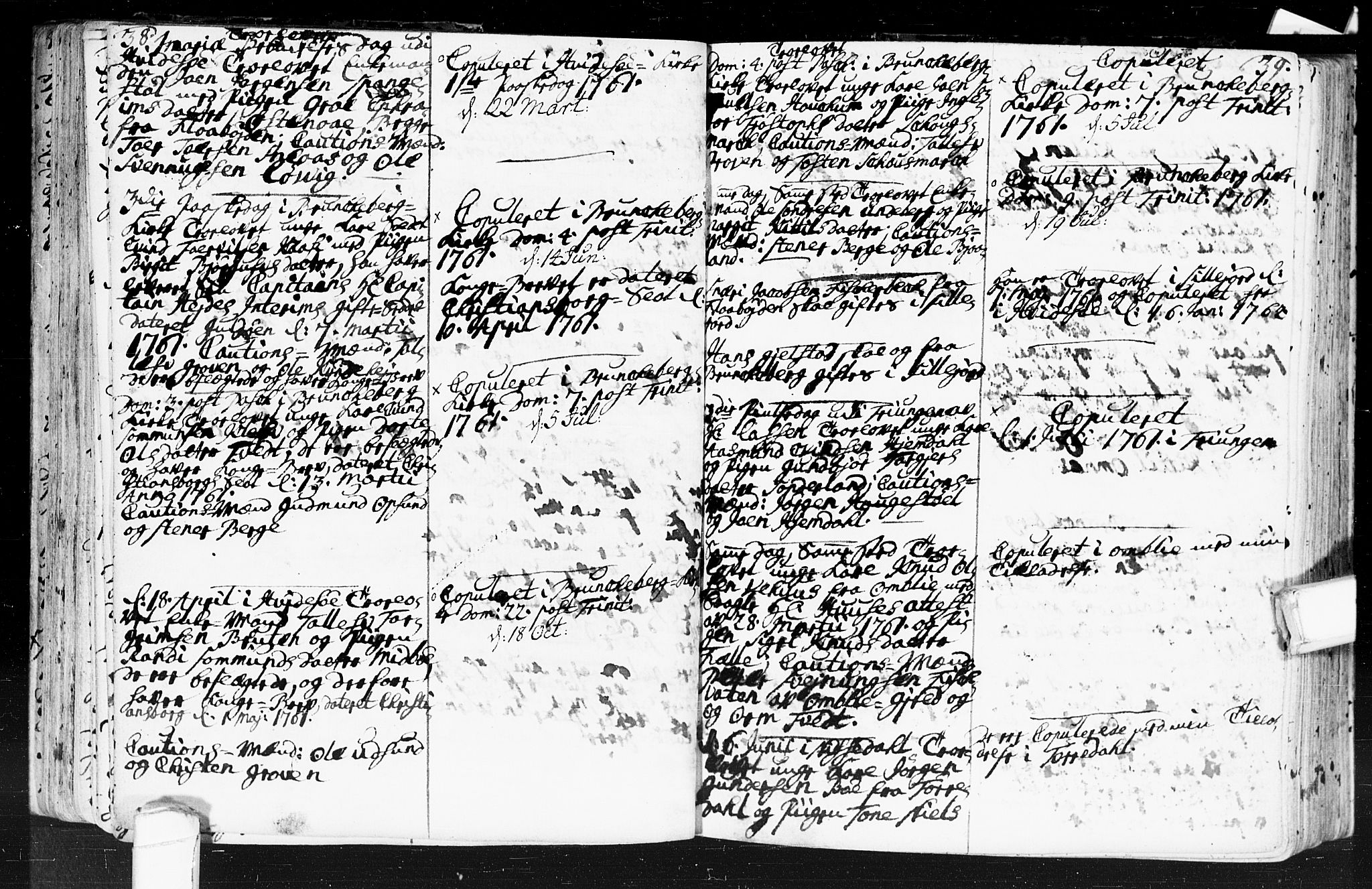 Kviteseid kirkebøker, SAKO/A-276/F/Fa/L0001: Ministerialbok nr. I 1, 1754-1773, s. 38-39