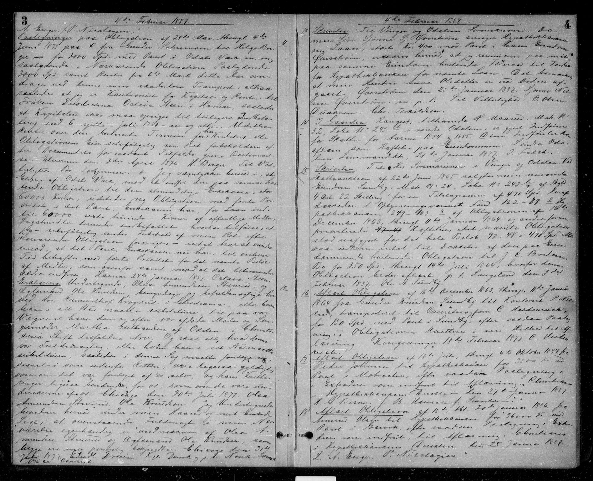 Vinger og Odal sorenskriveri, AV/SAH-TING-022/H/Hb/Hbb/L0004: Pantebok nr. 4, 1887-1890, s. 4