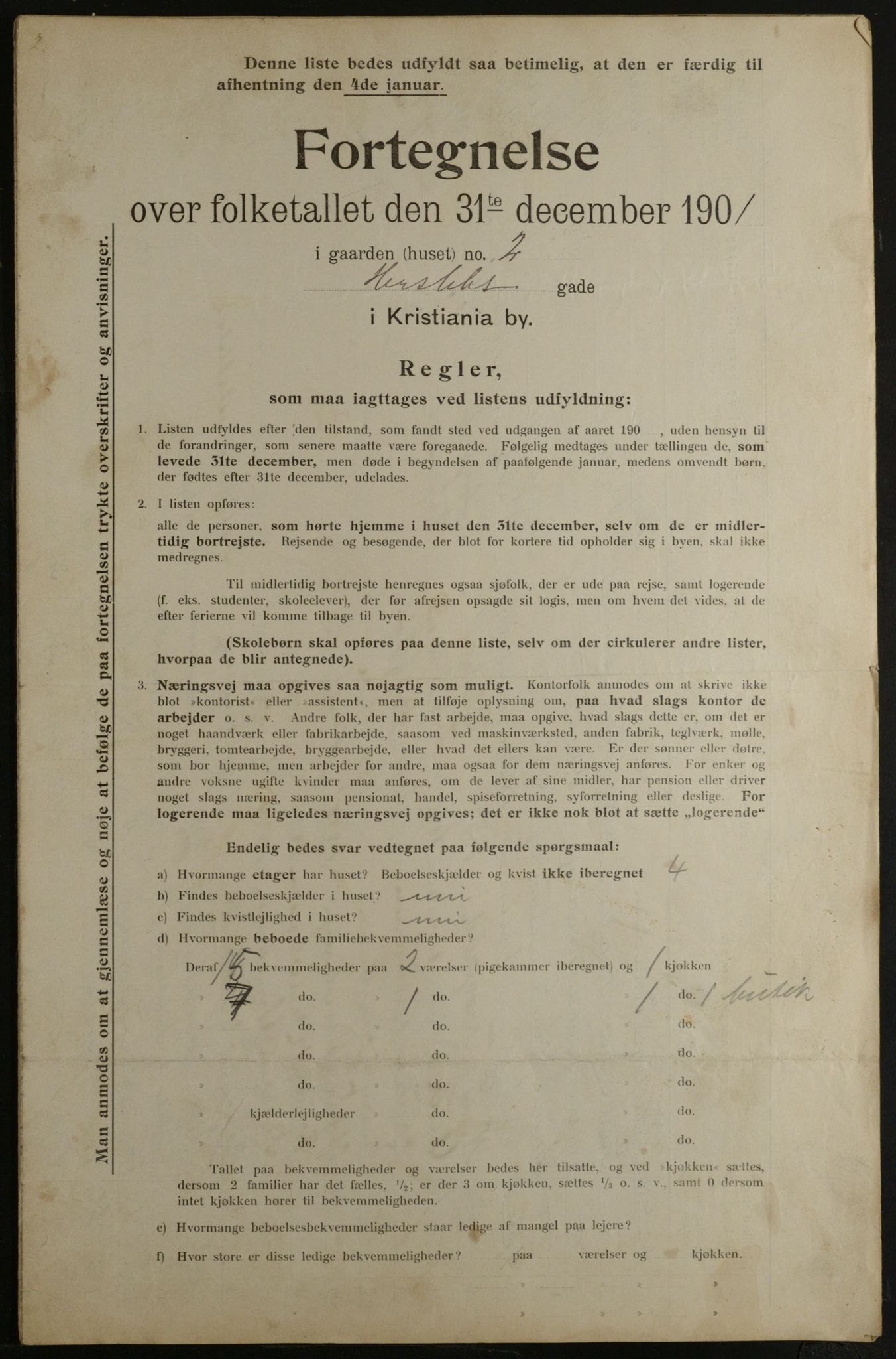 OBA, Kommunal folketelling 31.12.1901 for Kristiania kjøpstad, 1901, s. 6186