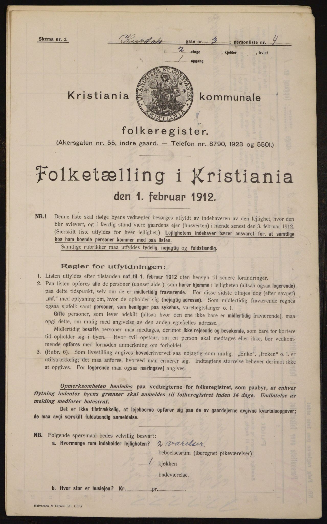 OBA, Kommunal folketelling 1.2.1912 for Kristiania, 1912, s. 42649