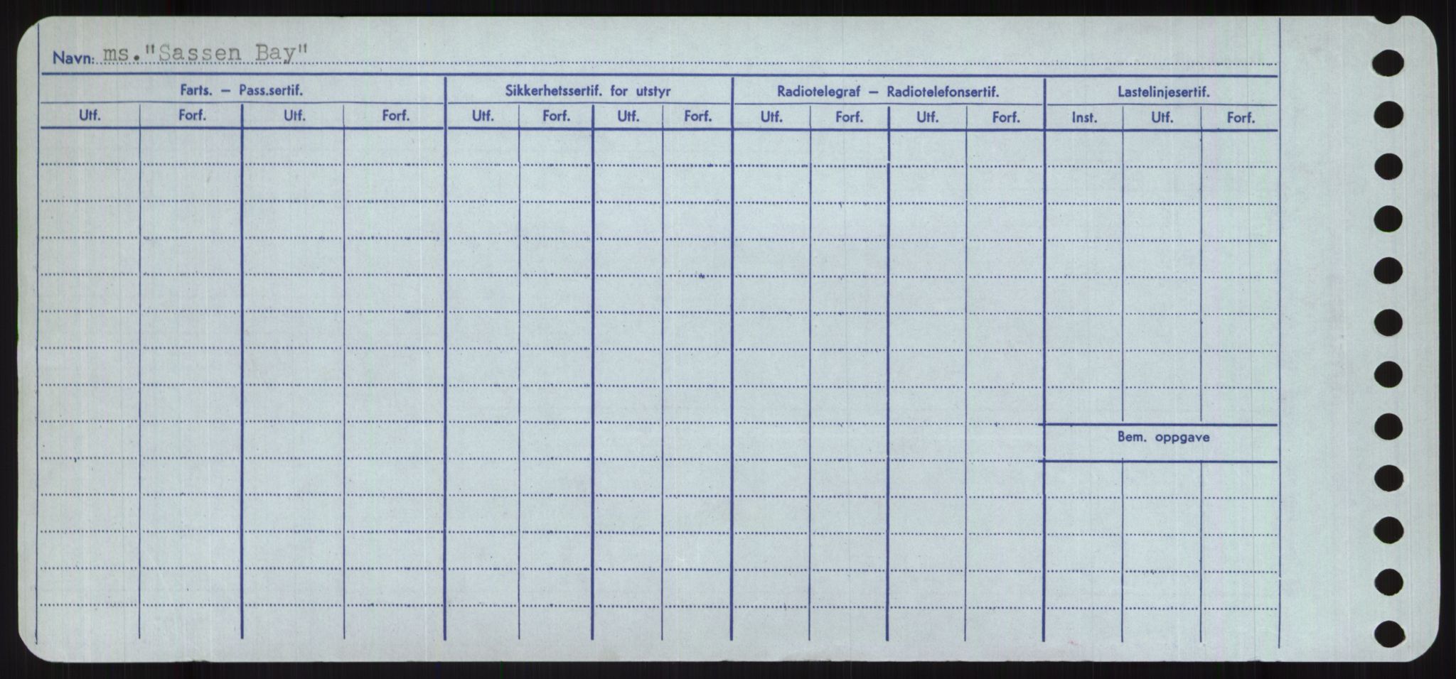 Sjøfartsdirektoratet med forløpere, Skipsmålingen, RA/S-1627/H/Ha/L0005/0001: Fartøy, S-Sven / Fartøy, S-Skji, s. 190