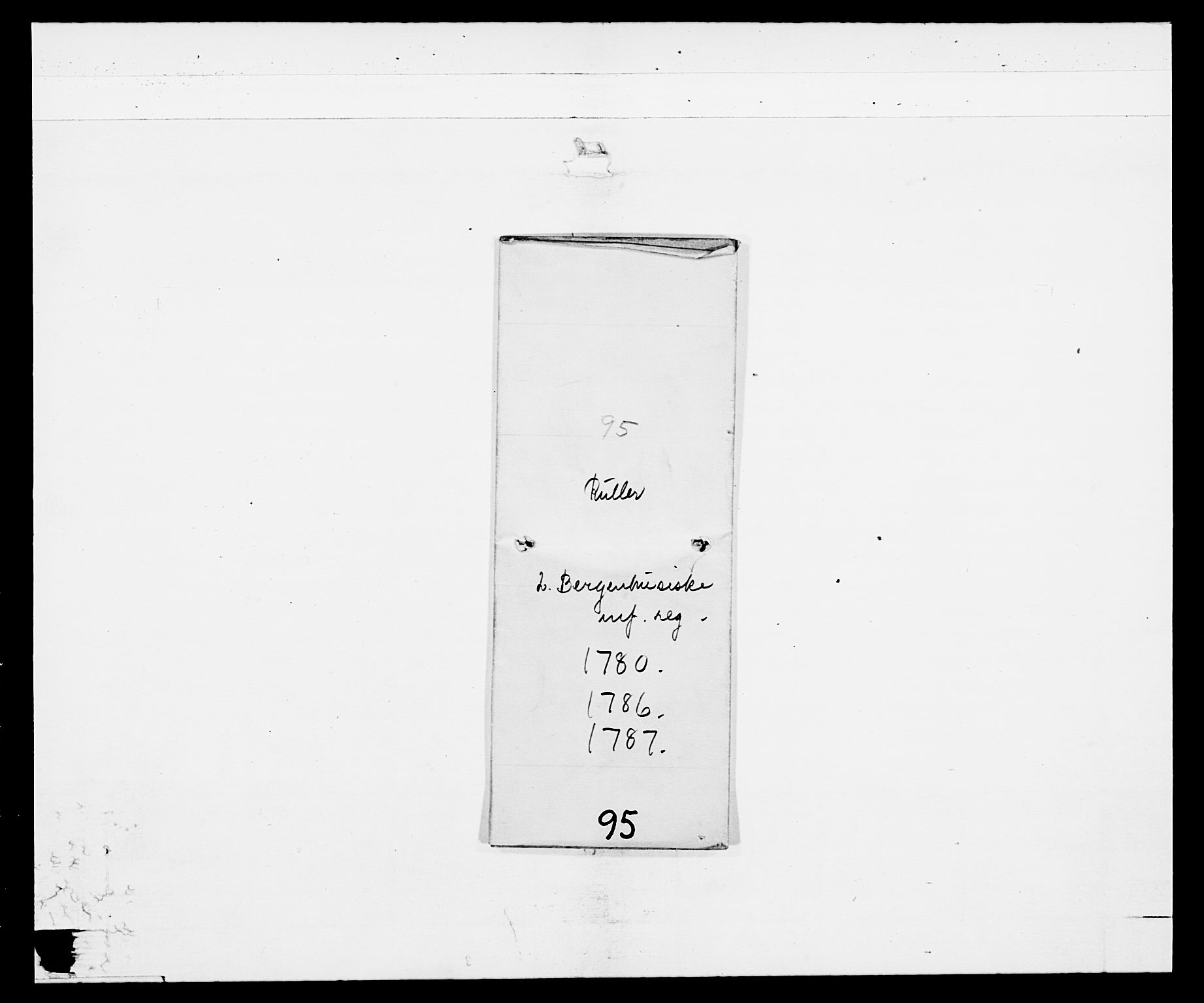 Generalitets- og kommissariatskollegiet, Det kongelige norske kommissariatskollegium, RA/EA-5420/E/Eh/L0095: 2. Bergenhusiske nasjonale infanteriregiment, 1780-1787, s. 7