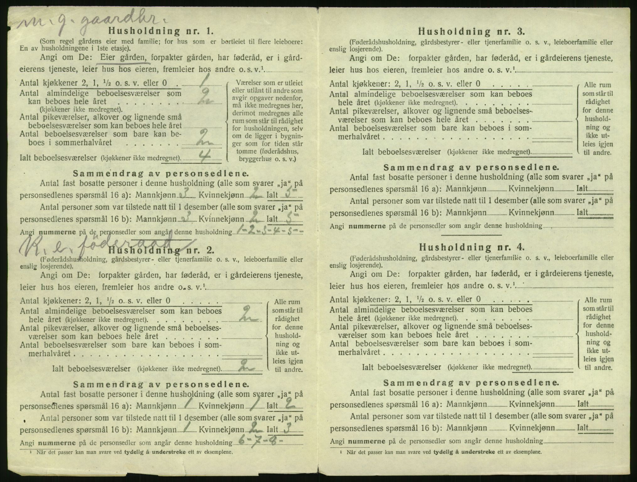 SAT, Folketelling 1920 for 1530 Vatne herred, 1920, s. 245