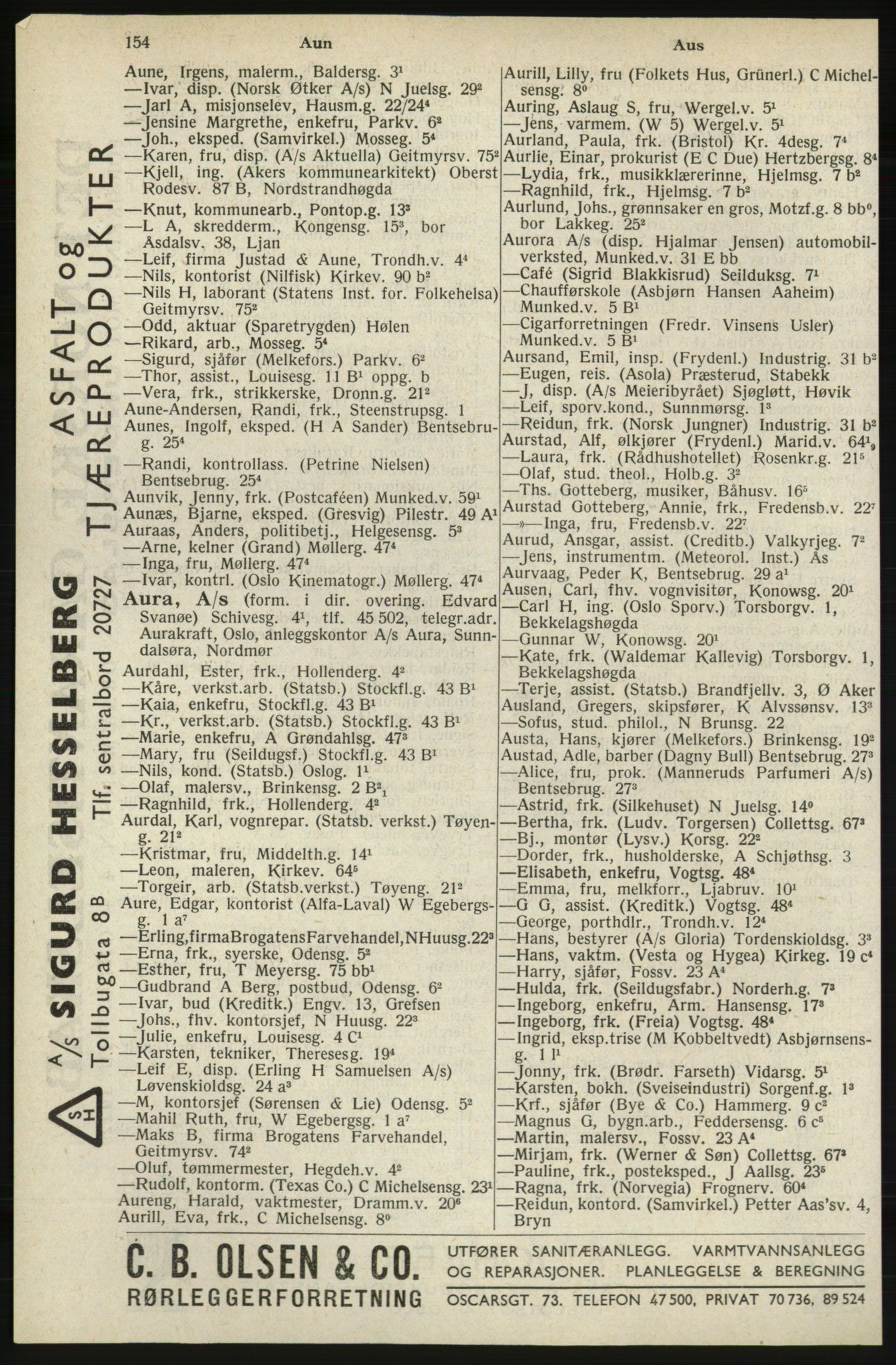 Kristiania/Oslo adressebok, PUBL/-, 1940, s. 172