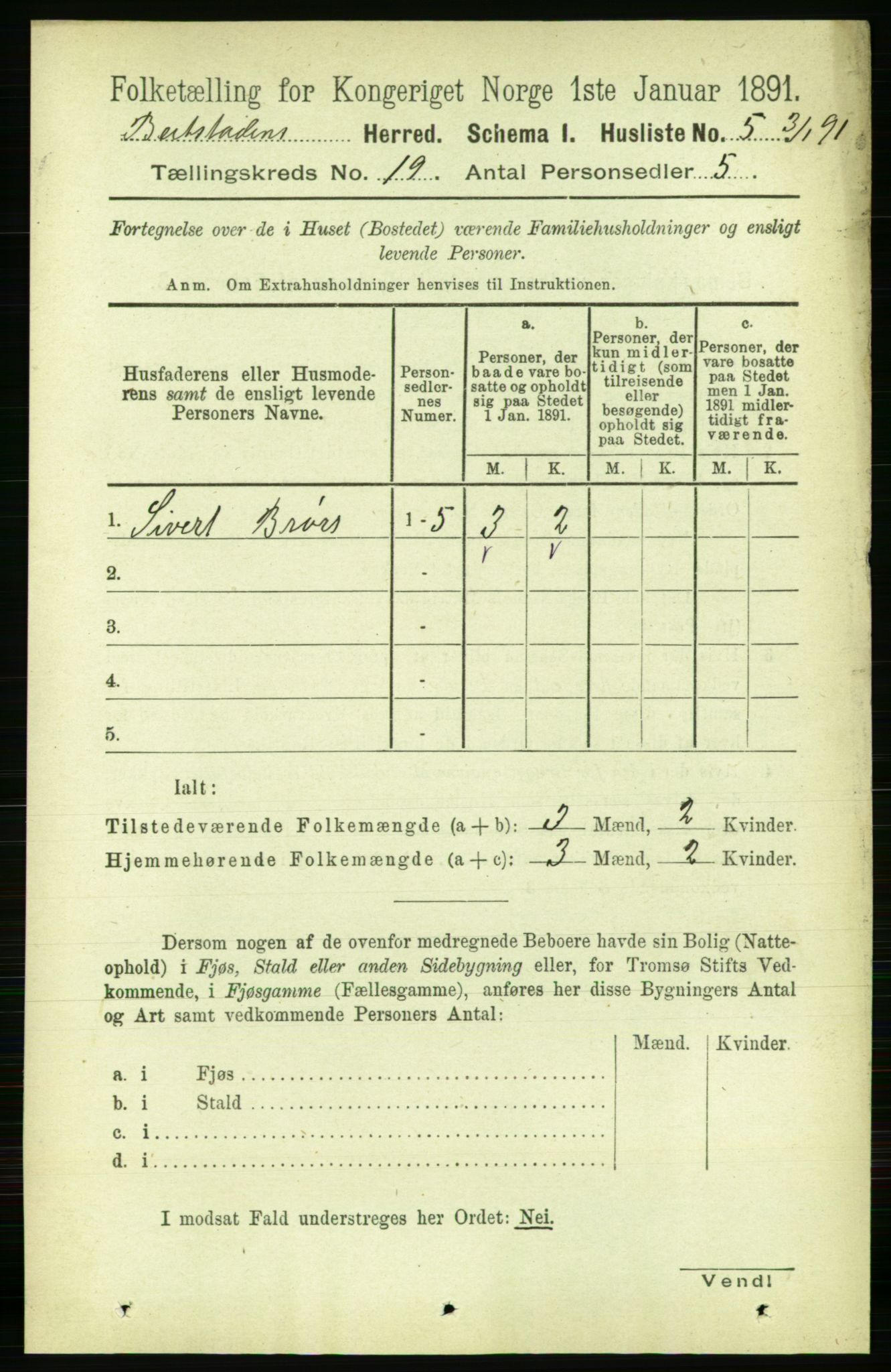 RA, Folketelling 1891 for 1727 Beitstad herred, 1891, s. 4775