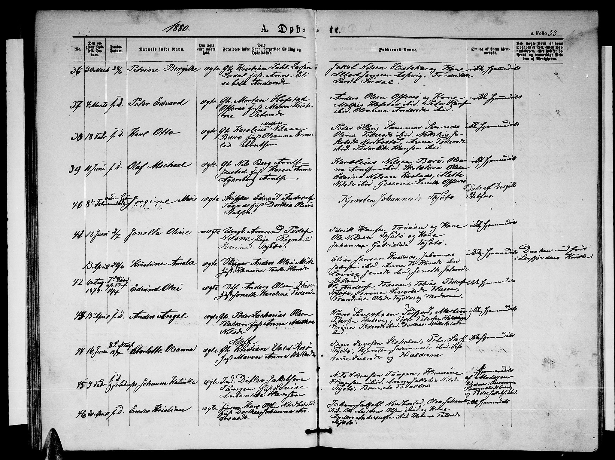 Ministerialprotokoller, klokkerbøker og fødselsregistre - Nordland, AV/SAT-A-1459/817/L0267: Klokkerbok nr. 817C02, 1870-1883, s. 53