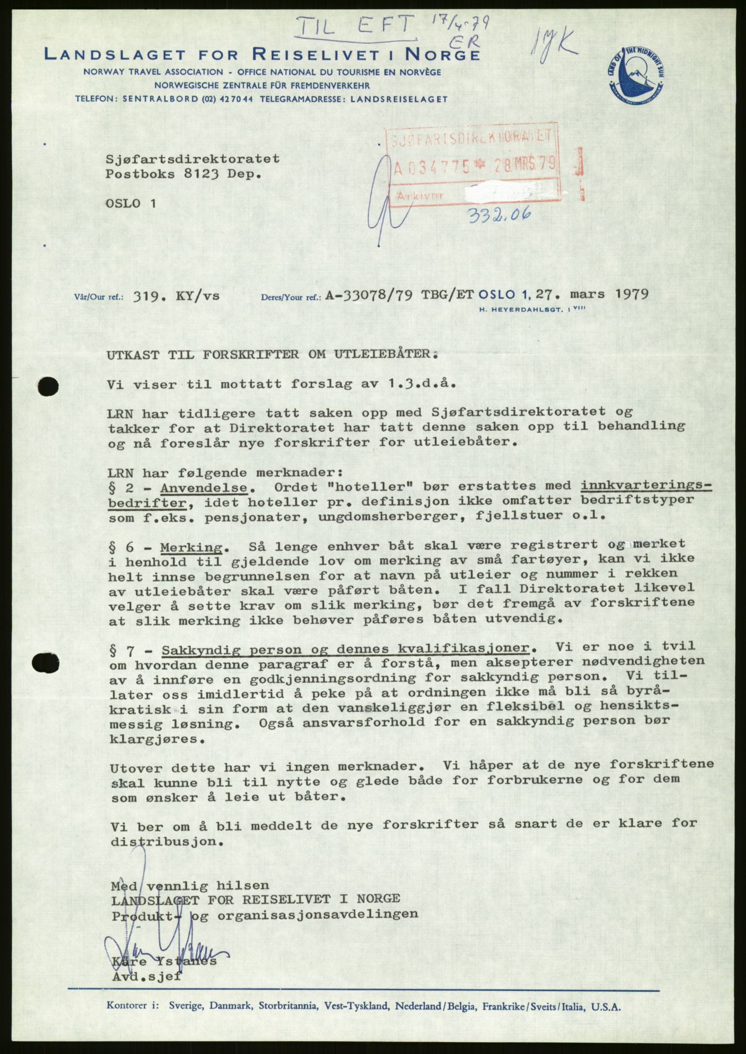 Sjøfartsdirektoratet med forløpere, generelt arkiv, AV/RA-S-1407/D/Du/Duc/L0642/0001: Skipskontrollen - Forskrifter / Forskrift om utleiebåter (2 mapper), 1978-1987, s. 387