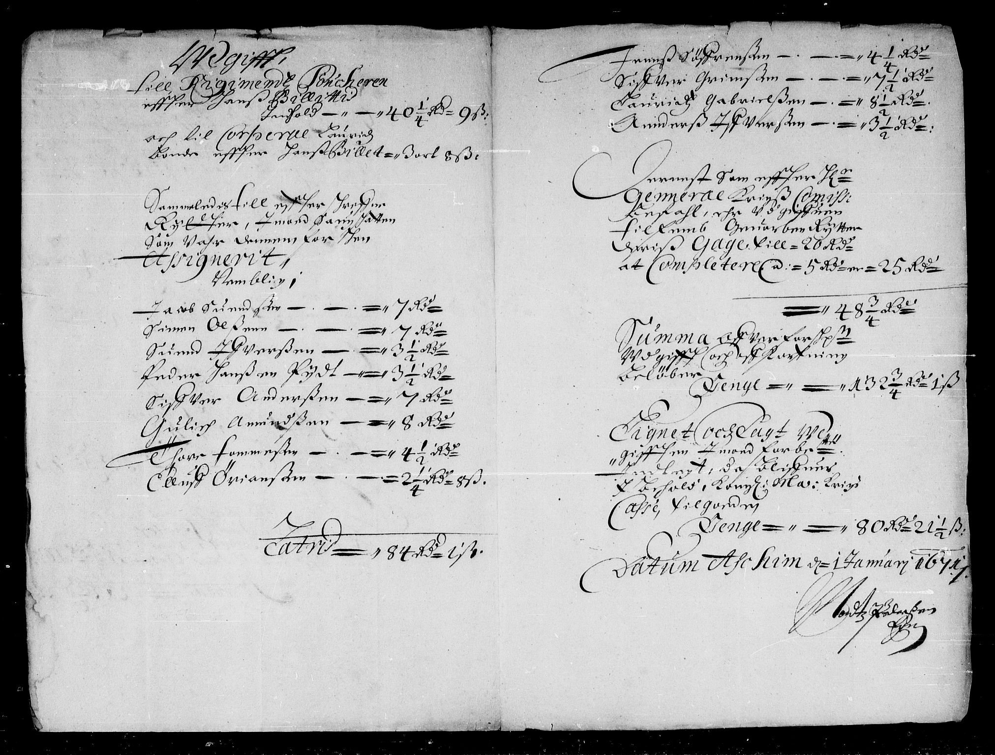 Rentekammeret inntil 1814, Reviderte regnskaper, Stiftamtstueregnskaper, Landkommissariatet på Akershus og Akershus stiftamt, AV/RA-EA-5869/R/Rb/L0069: Akershus stiftamt, 1670