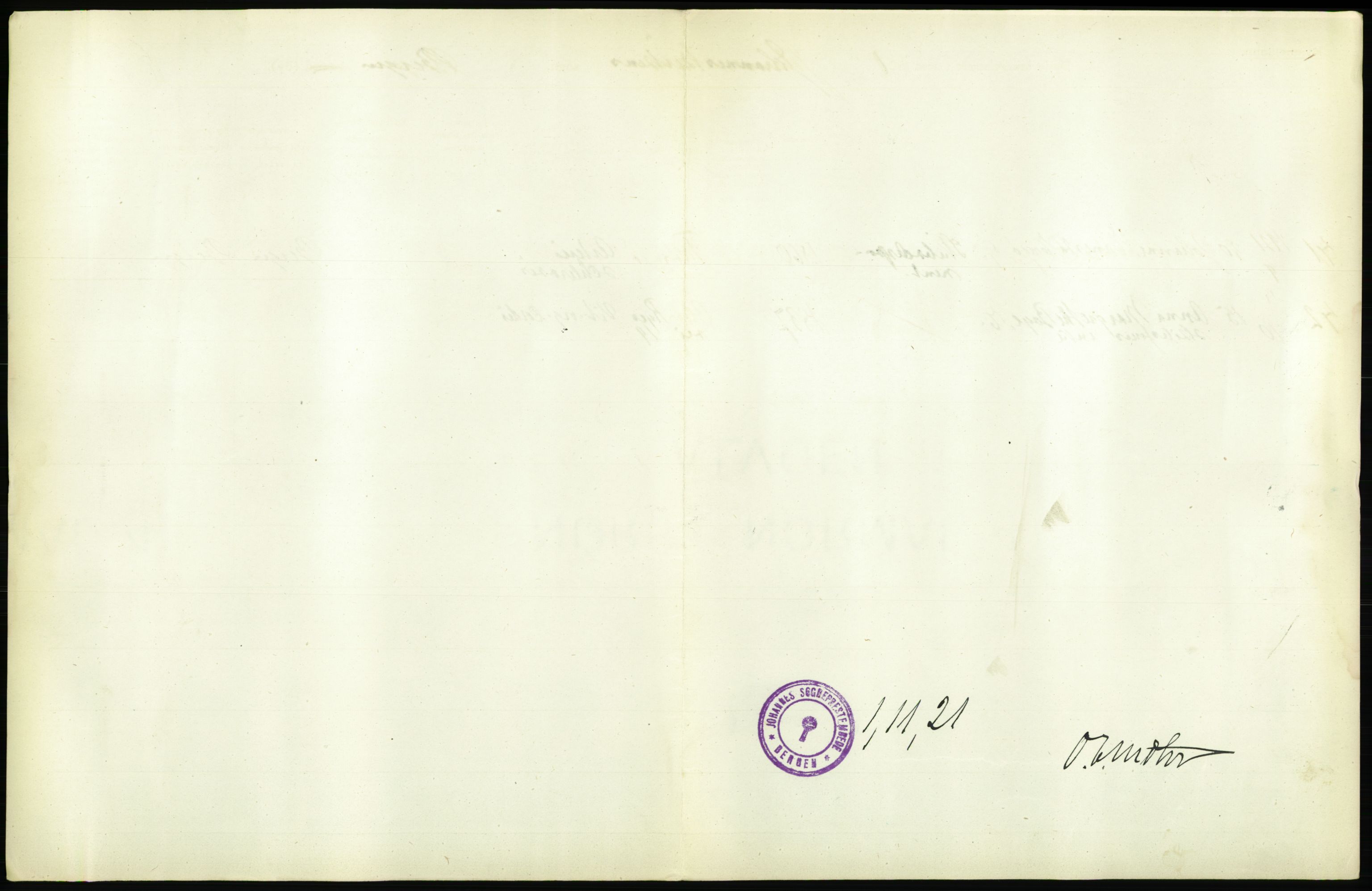 Statistisk sentralbyrå, Sosiodemografiske emner, Befolkning, RA/S-2228/D/Df/Dfc/Dfca/L0036: Bergen: Døde., 1921, s. 261