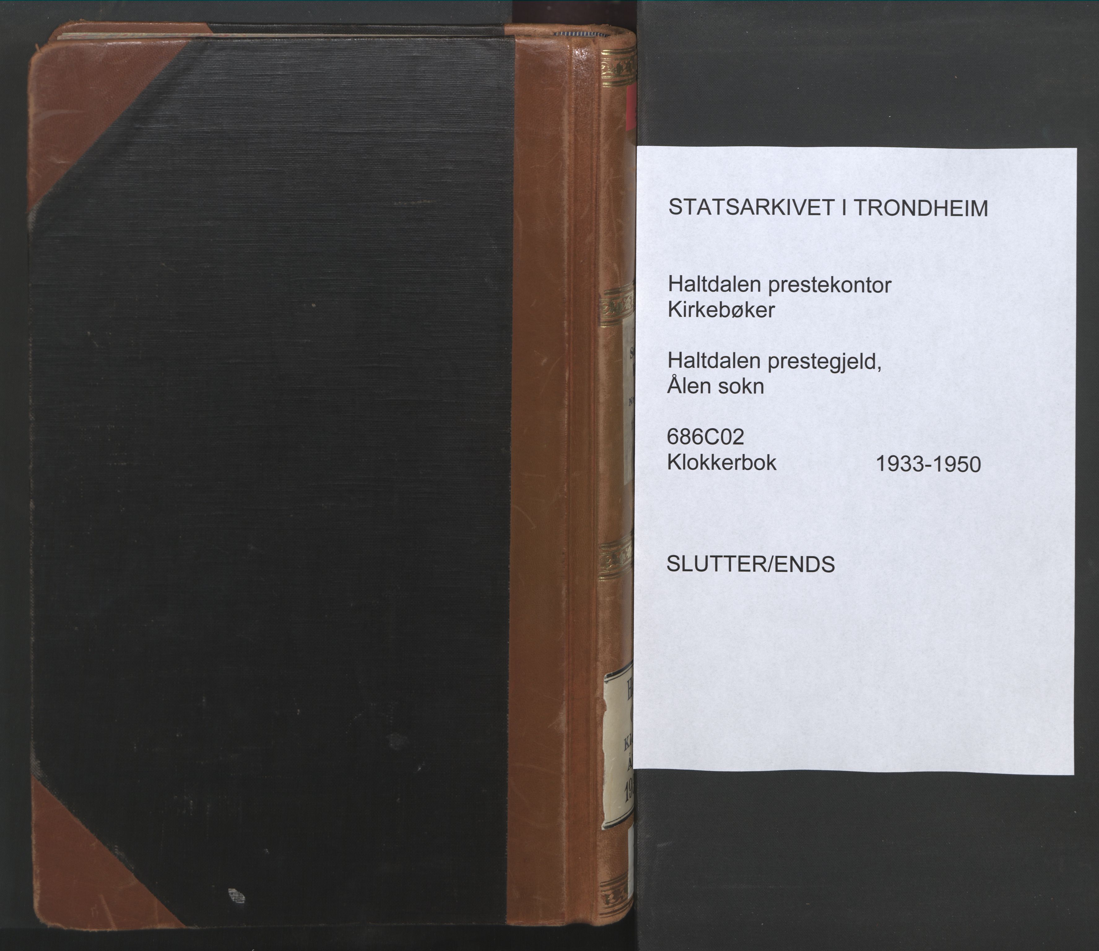 Ministerialprotokoller, klokkerbøker og fødselsregistre - Sør-Trøndelag, AV/SAT-A-1456/686/L0986: Klokkerbok nr. 686C02, 1933-1950