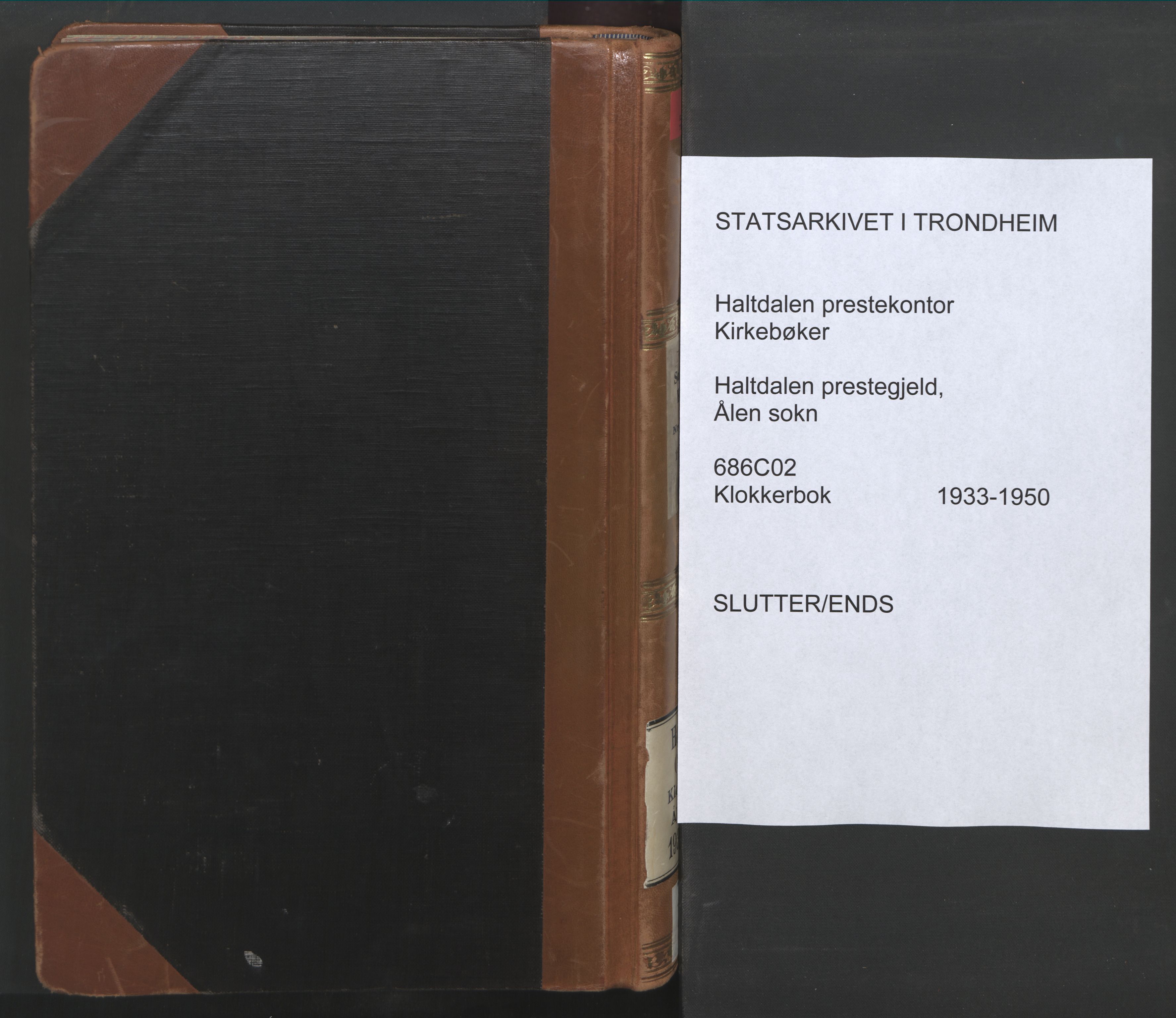 Ministerialprotokoller, klokkerbøker og fødselsregistre - Sør-Trøndelag, SAT/A-1456/686/L0986: Klokkerbok nr. 686C02, 1933-1950