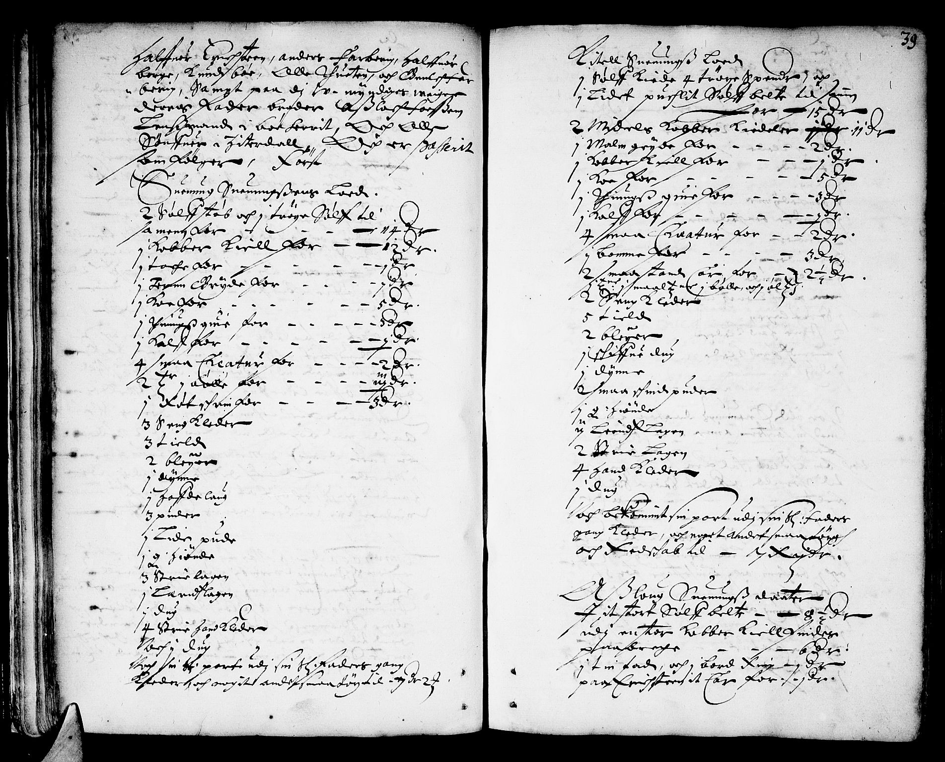 Bamble sorenskriveri, AV/SAKO-A-214/H/Hb/Hba/Hbaa/L0001: Skifteprotokoll, 1665-1686, s. 38b-39a