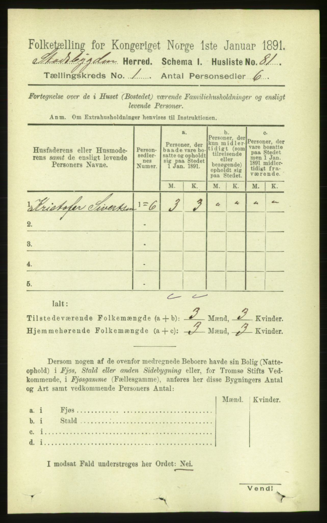 RA, Folketelling 1891 for 1625 Stadsbygd herred, 1891, s. 96