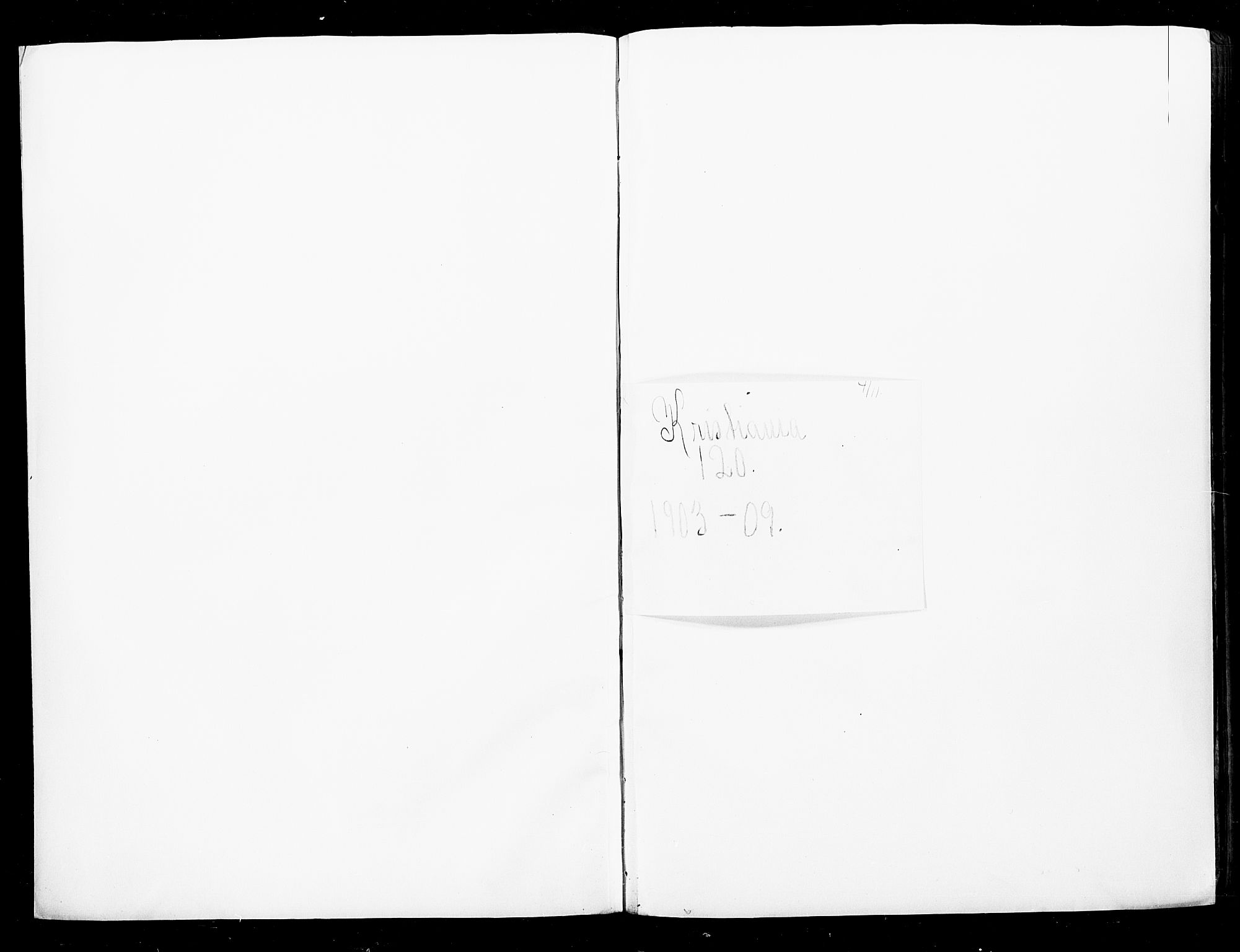 Uranienborg prestekontor Kirkebøker, AV/SAO-A-10877/G/Ga/L0005: Kladd til kirkebok nr. 5, 1903-1909