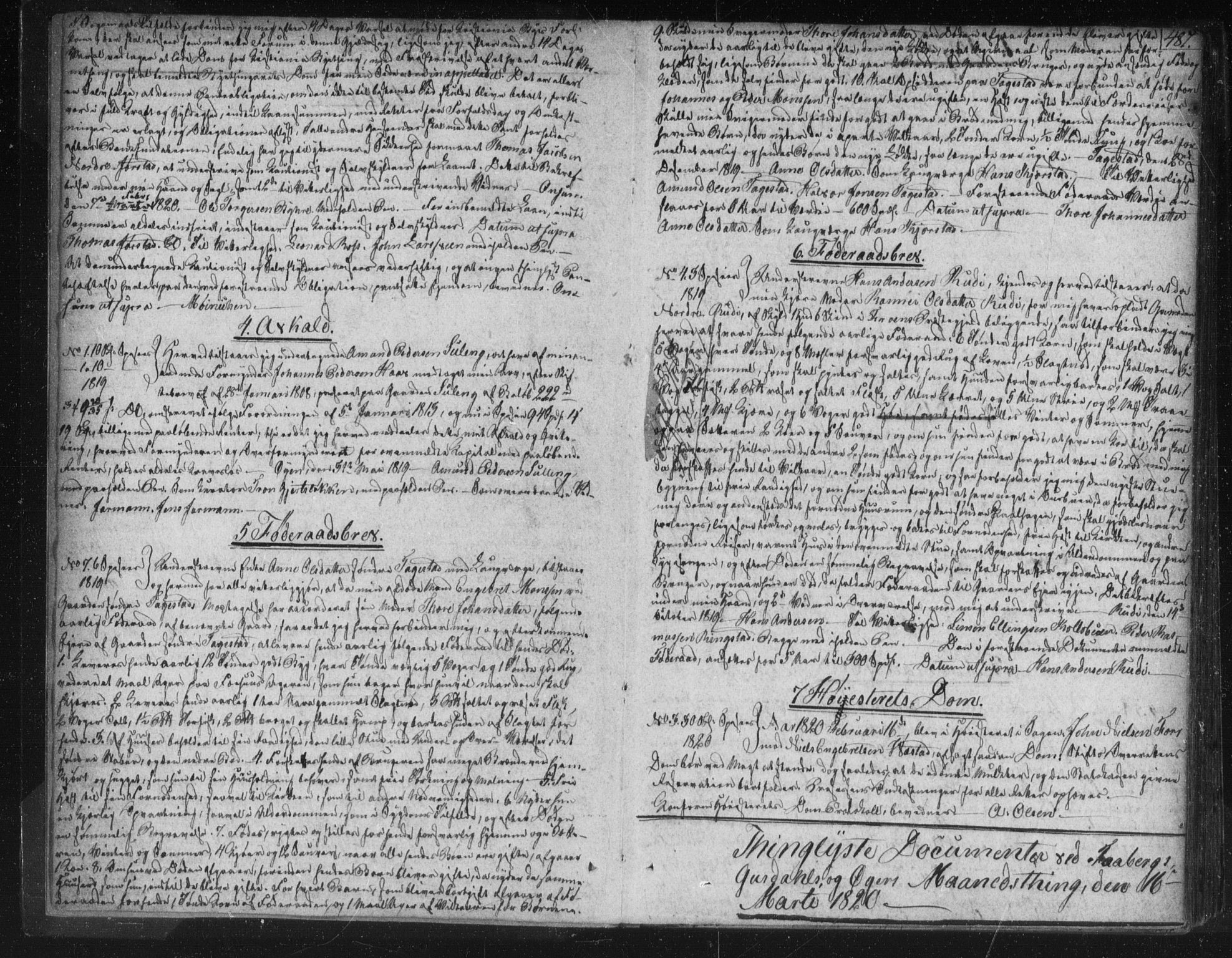 Sør-Gudbrandsdal tingrett, AV/SAH-TING-004/H/Hb/Hba/L0008: Pantebok nr. I 8, 1820-1826, s. 487