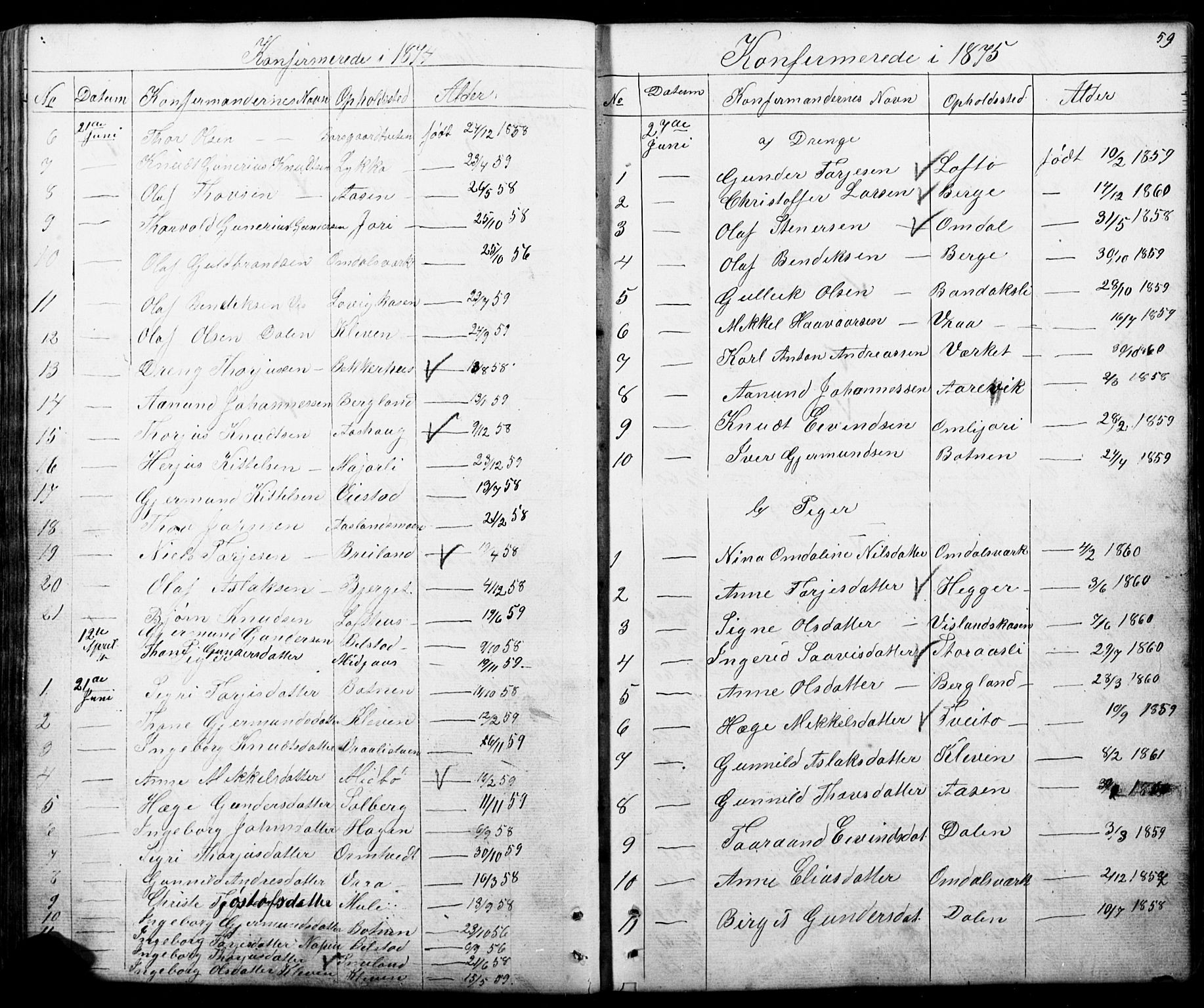 Mo kirkebøker, AV/SAKO-A-286/G/Gb/L0002: Klokkerbok nr. II 2, 1851-1890, s. 59