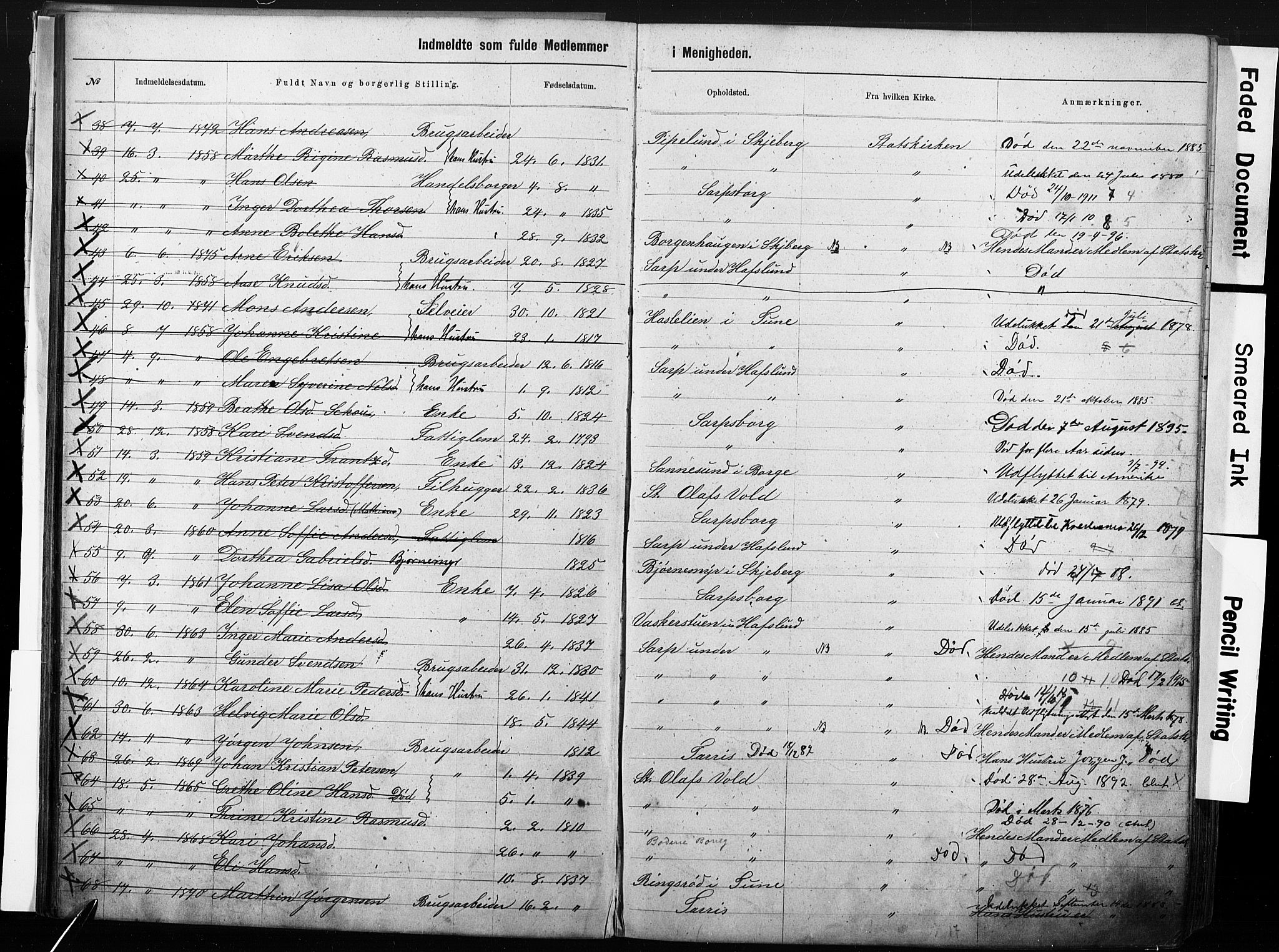 Sarpsborg metodistkirke, AV/SAO-PAO-0233/A/L0003: Dissenterprotokoll nr. 3, 1856-1893