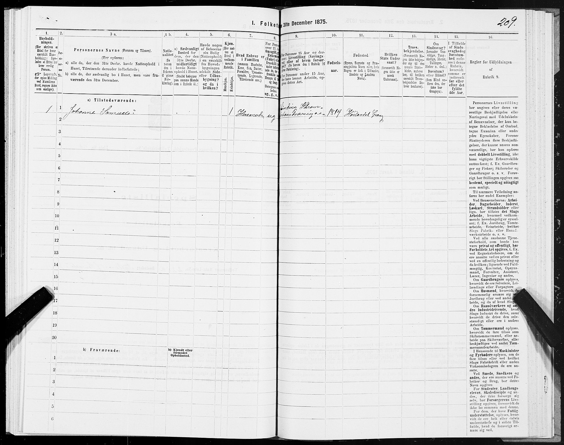 SAT, Folketelling 1875 for 1742P Grong prestegjeld, 1875, s. 3209