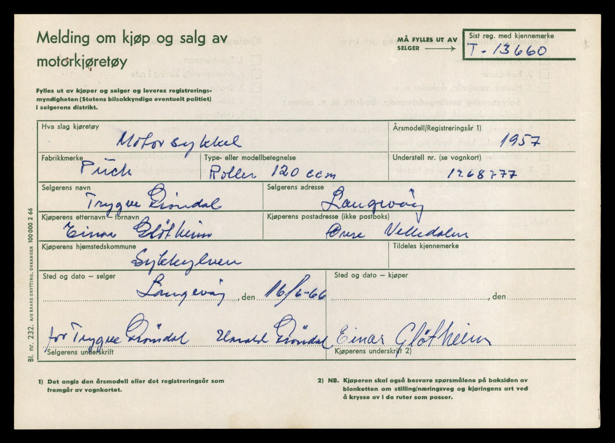 Møre og Romsdal vegkontor - Ålesund trafikkstasjon, AV/SAT-A-4099/F/Fe/L0040: Registreringskort for kjøretøy T 13531 - T 13709, 1927-1998, s. 2293