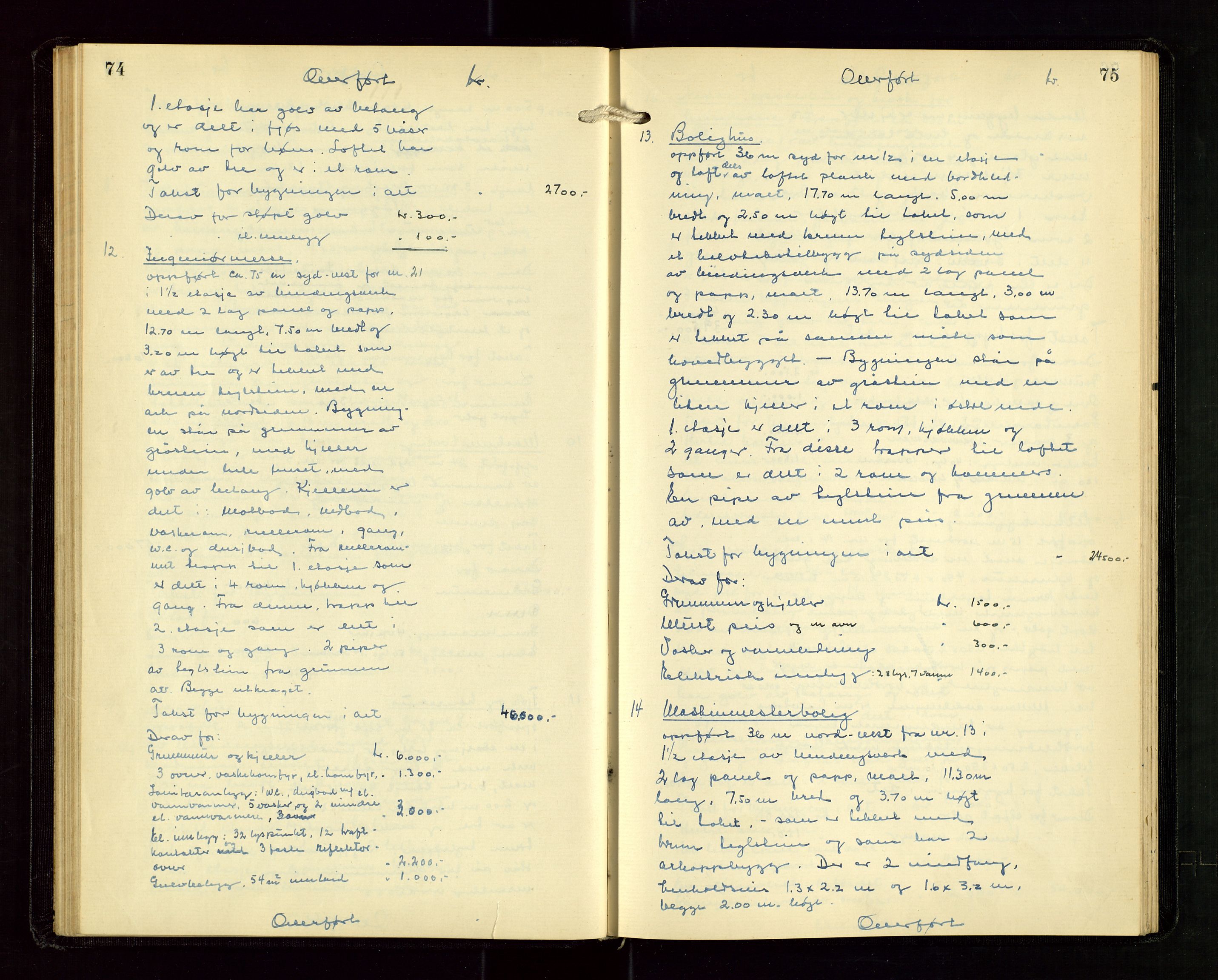Høle og Forsand lensmannskontor, AV/SAST-A-100127/Goa/L0003: "Brandtakstprotokoll", 1936-1953, s. 74-75
