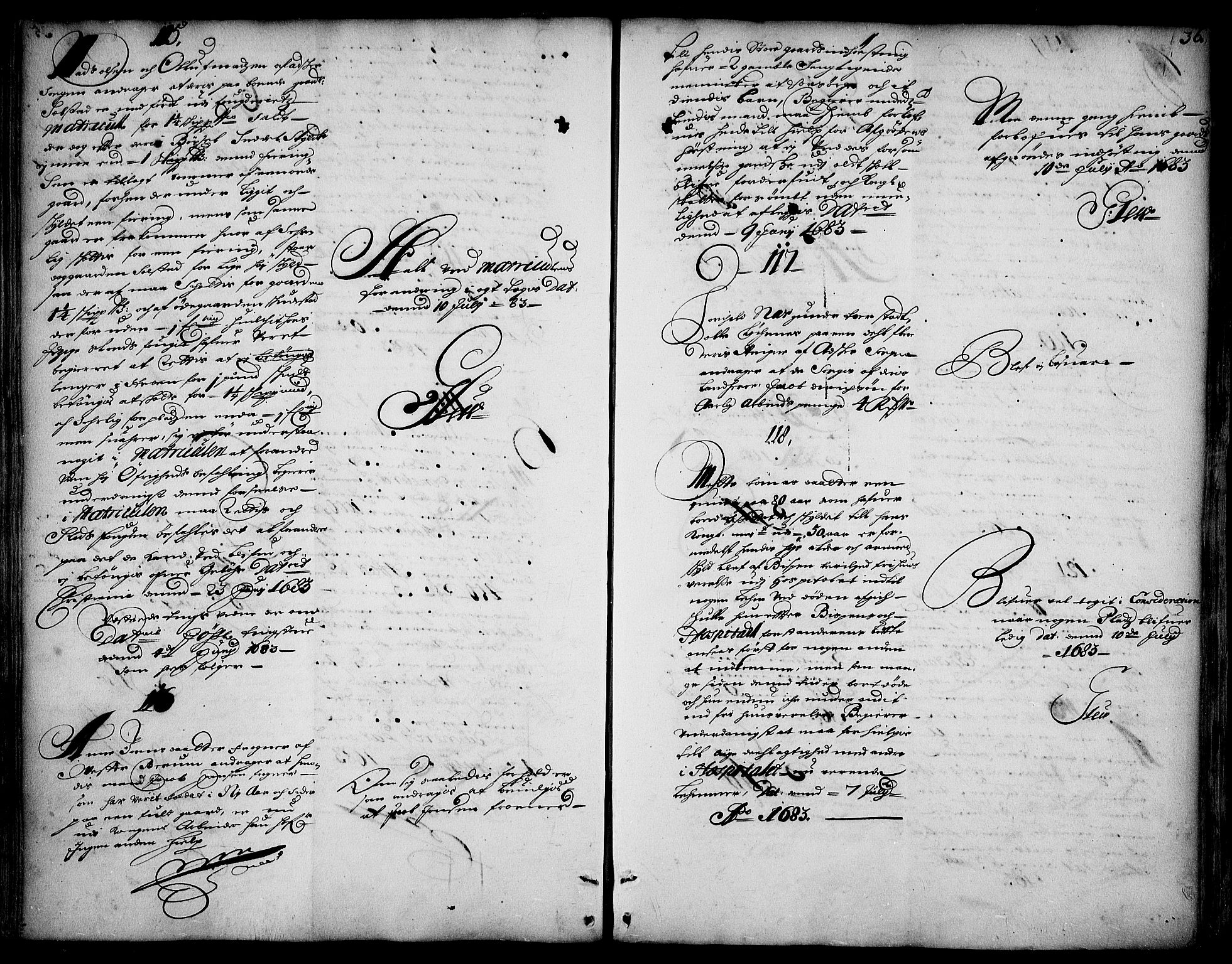 Stattholderembetet 1572-1771, AV/RA-EA-2870/Ad/L0004: Supplikasjons- og resolusjonsprotokoll, 1683-1691, s. 34b-35a