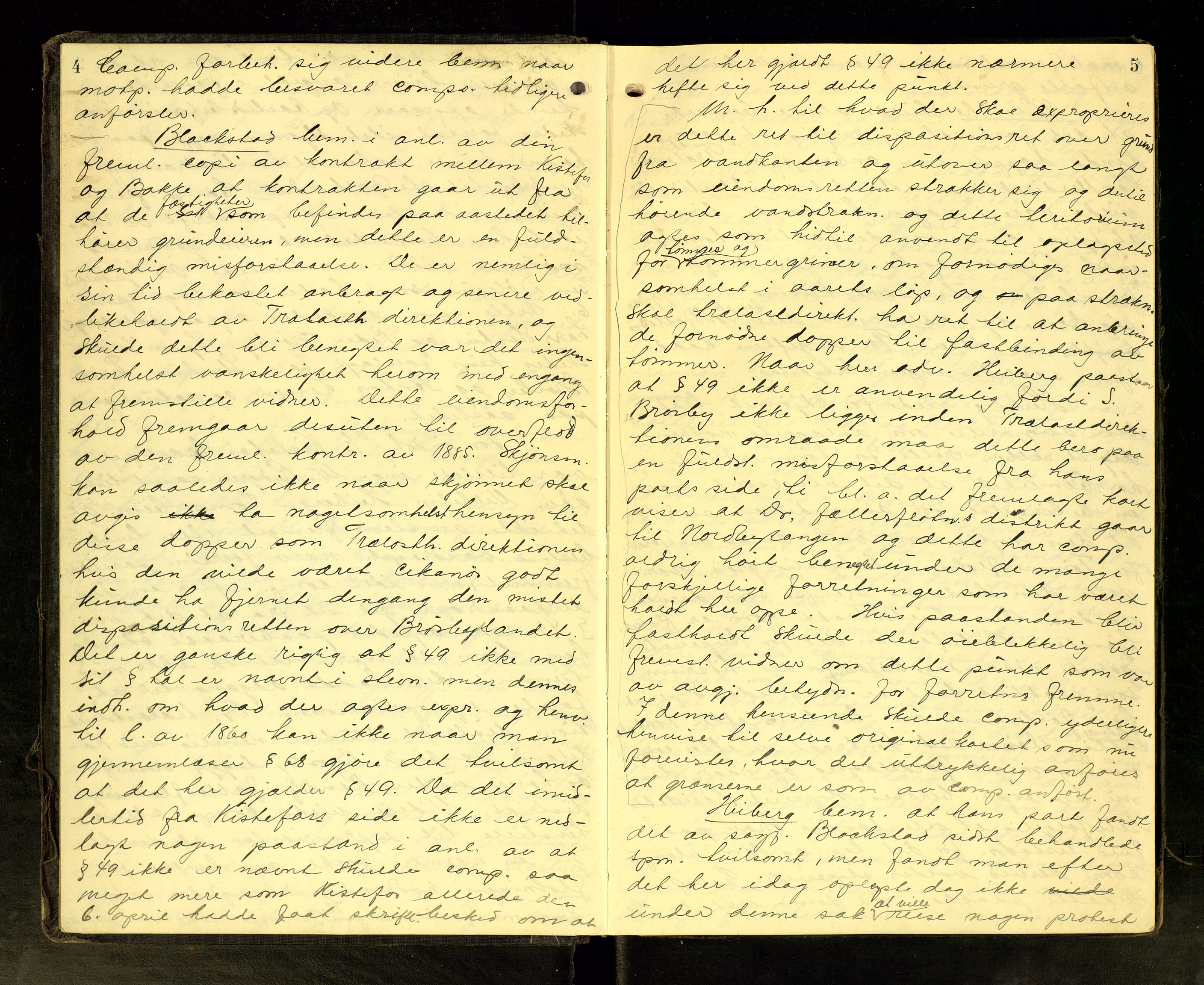 Hadeland og Land tingrett, AV/SAH-TING-010/G/Gc/L0056: Ekstrarettsprotokoll, 1916-1918, s. 4-5