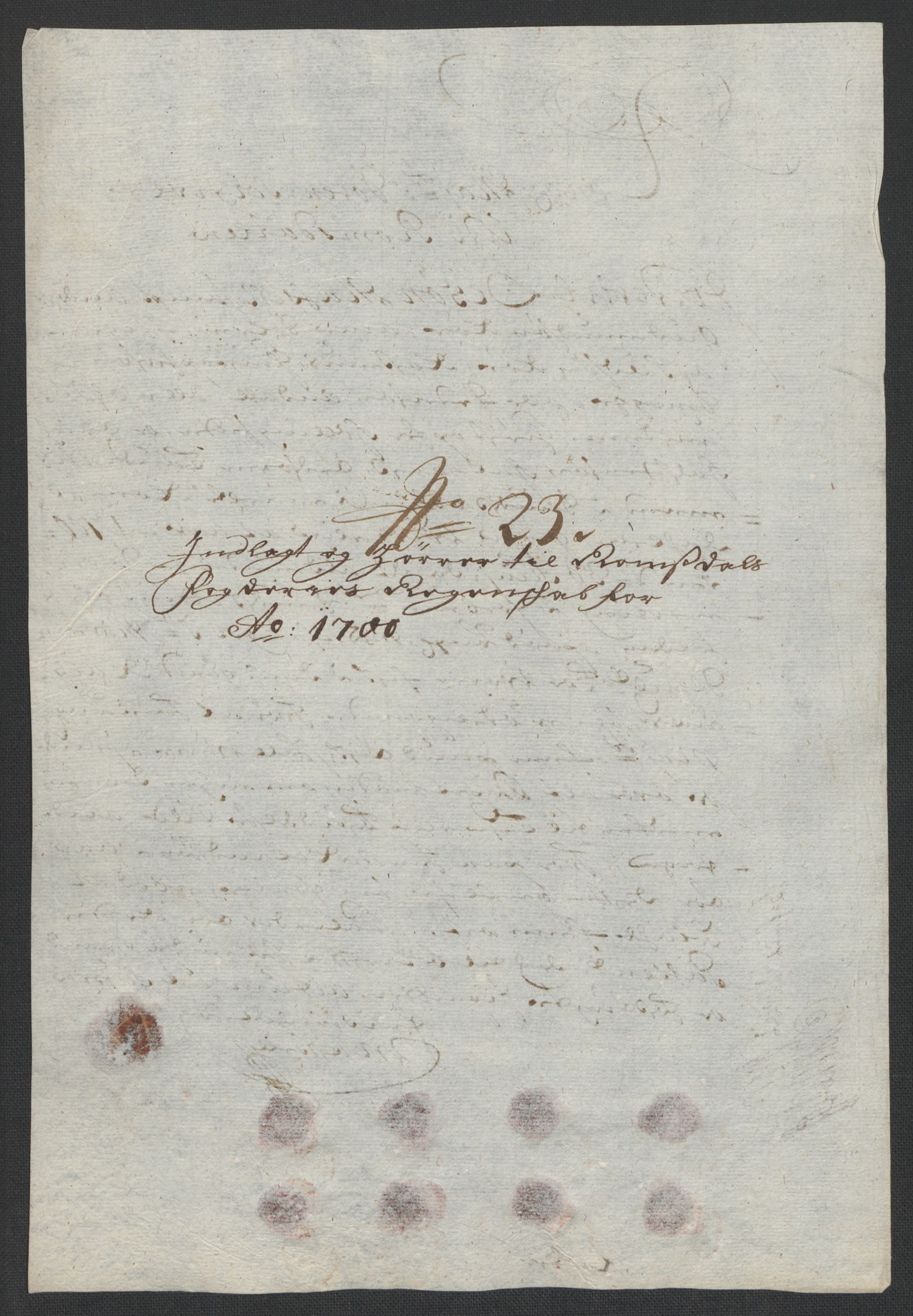 Rentekammeret inntil 1814, Reviderte regnskaper, Fogderegnskap, AV/RA-EA-4092/R55/L3654: Fogderegnskap Romsdal, 1699-1700, s. 353