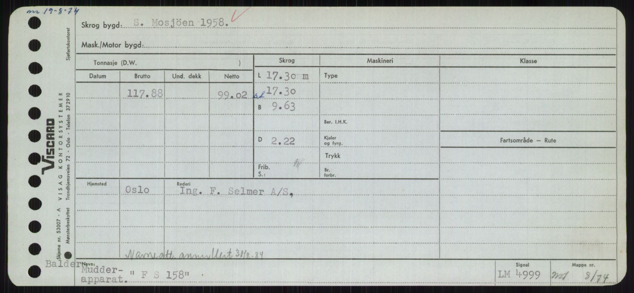 Sjøfartsdirektoratet med forløpere, Skipsmålingen, AV/RA-S-1627/H/Hc/L0001: Lektere, A-Y, s. 153