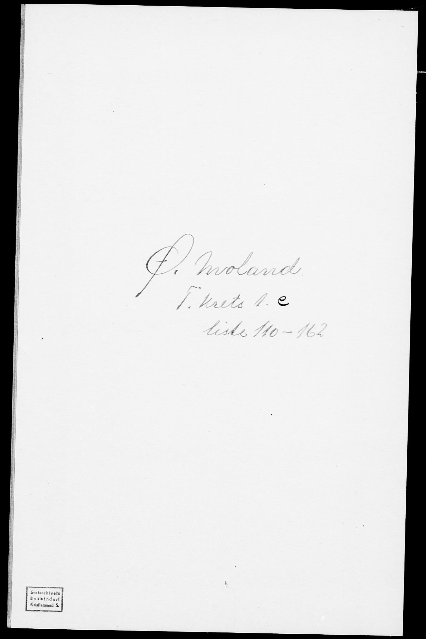 SAK, Folketelling 1875 for 0918P Austre Moland prestegjeld, 1875, s. 338