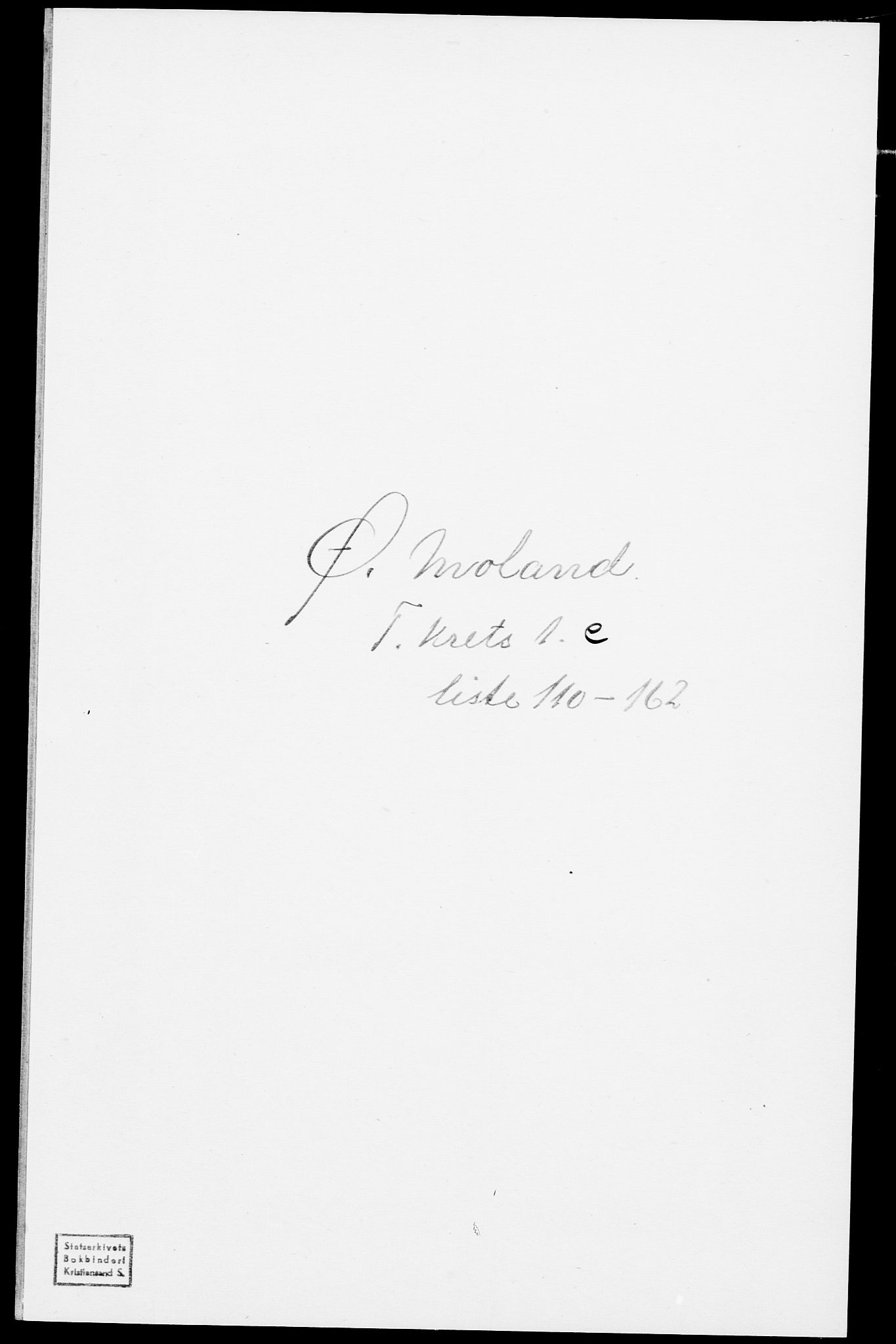 SAK, Folketelling 1875 for 0918P Austre Moland prestegjeld, 1875, s. 338