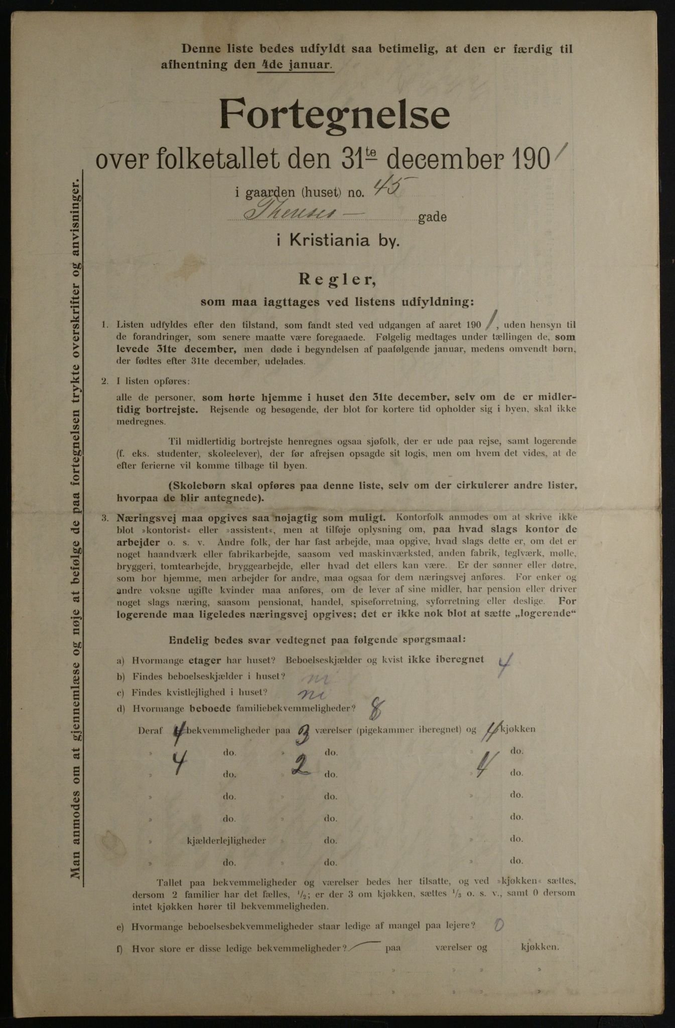 OBA, Kommunal folketelling 31.12.1901 for Kristiania kjøpstad, 1901, s. 16686