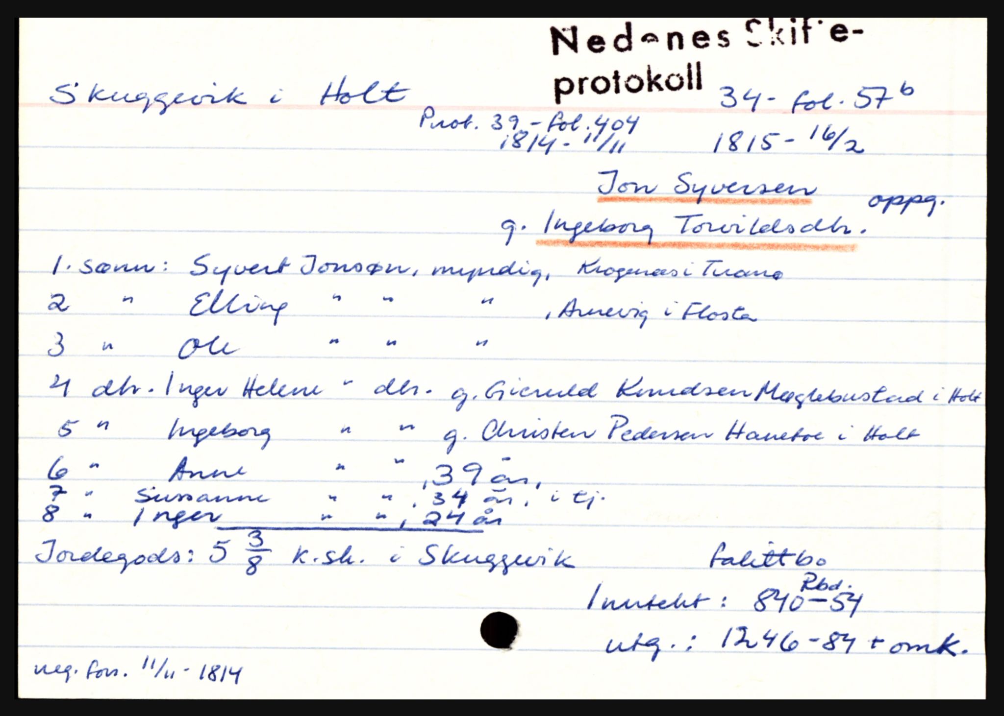 Nedenes sorenskriveri før 1824, AV/SAK-1221-0007/H, s. 27261