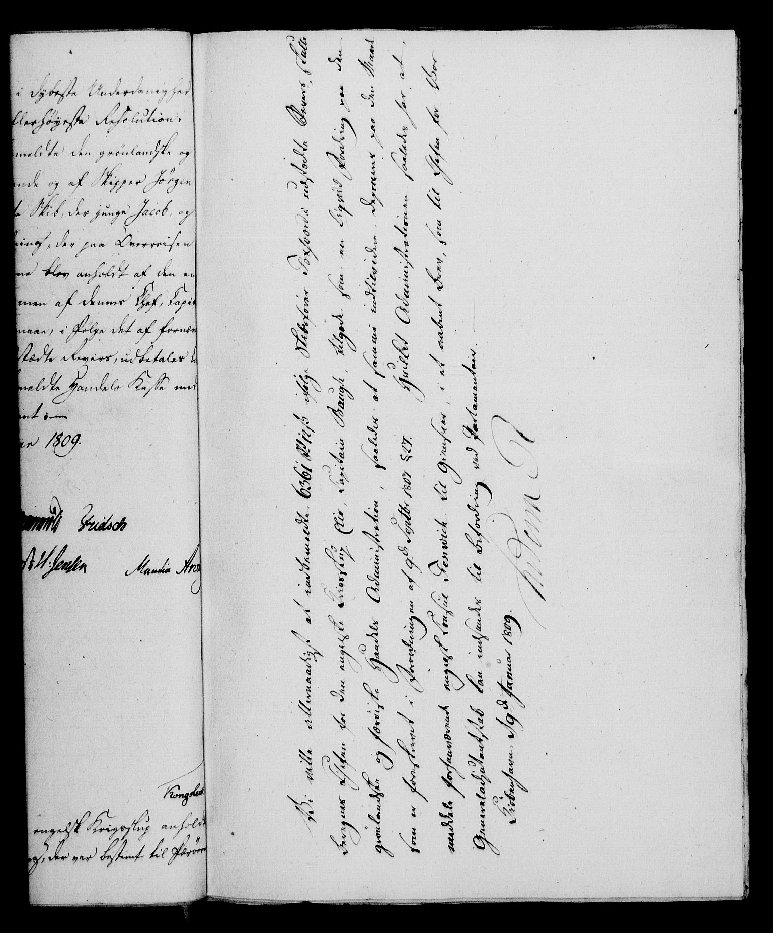 Rentekammeret, Kammerkanselliet, RA/EA-3111/G/Gf/Gfa/L0091: Norsk relasjons- og resolusjonsprotokoll (merket RK 52.91), 1809, s. 53
