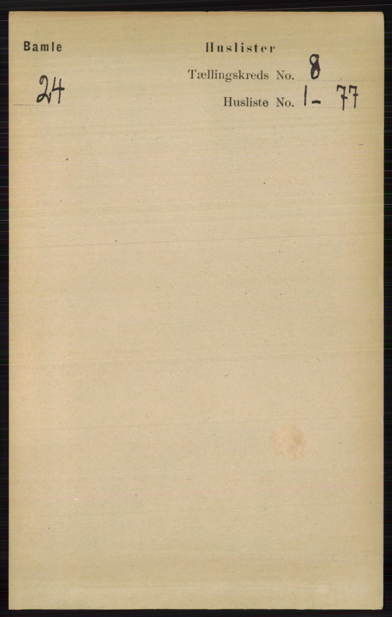RA, Folketelling 1891 for 0814 Bamble herred, 1891, s. 3414