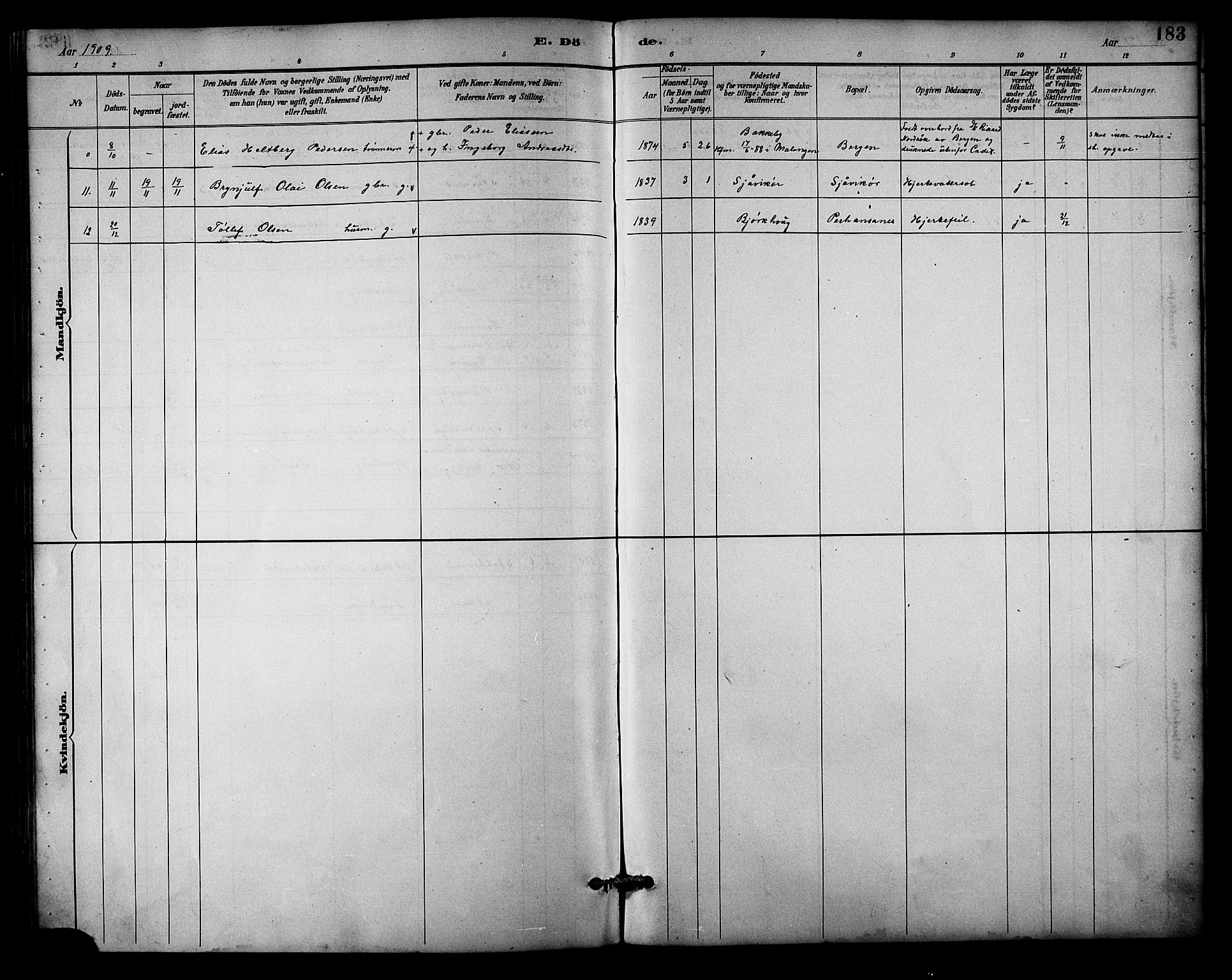 Balsfjord sokneprestembete, SATØ/S-1303/G/Ga/L0003klokker: Klokkerbok nr. 3, 1887-1909, s. 183