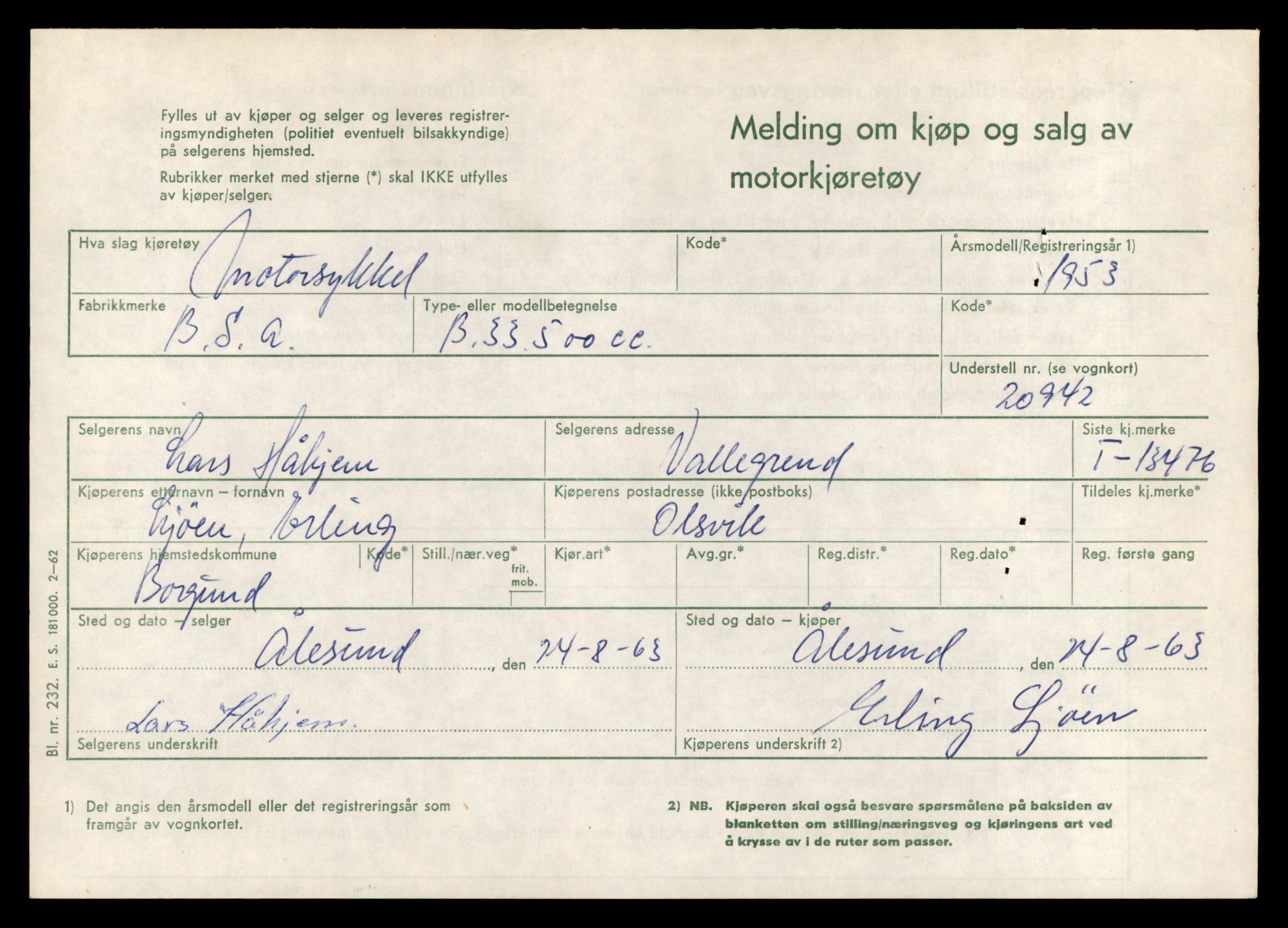 Møre og Romsdal vegkontor - Ålesund trafikkstasjon, AV/SAT-A-4099/F/Fe/L0039: Registreringskort for kjøretøy T 13361 - T 13530, 1927-1998, s. 1960