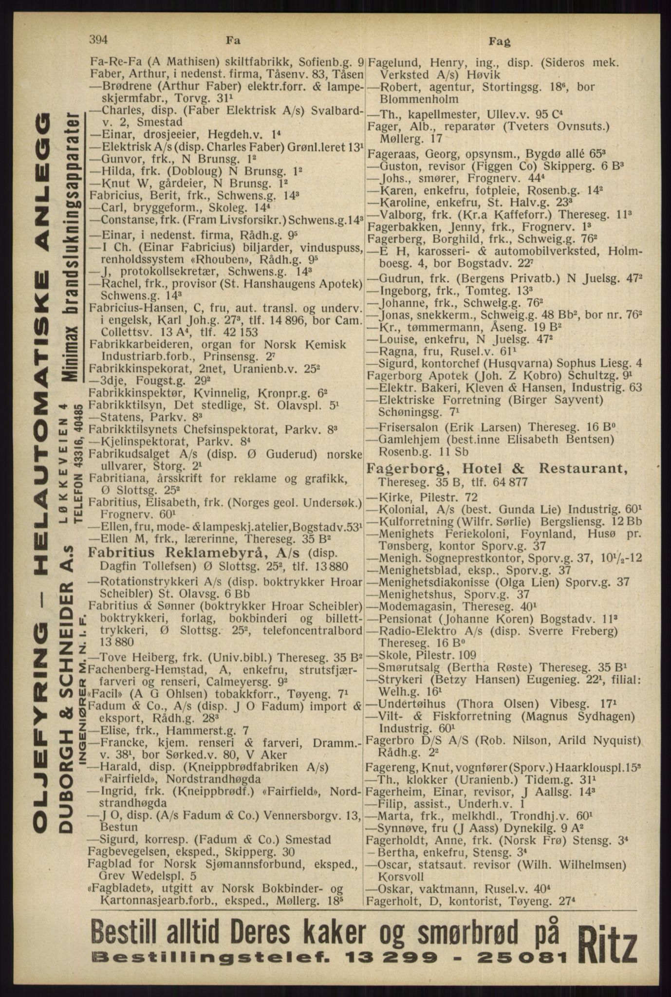 Kristiania/Oslo adressebok, PUBL/-, 1934, s. 394