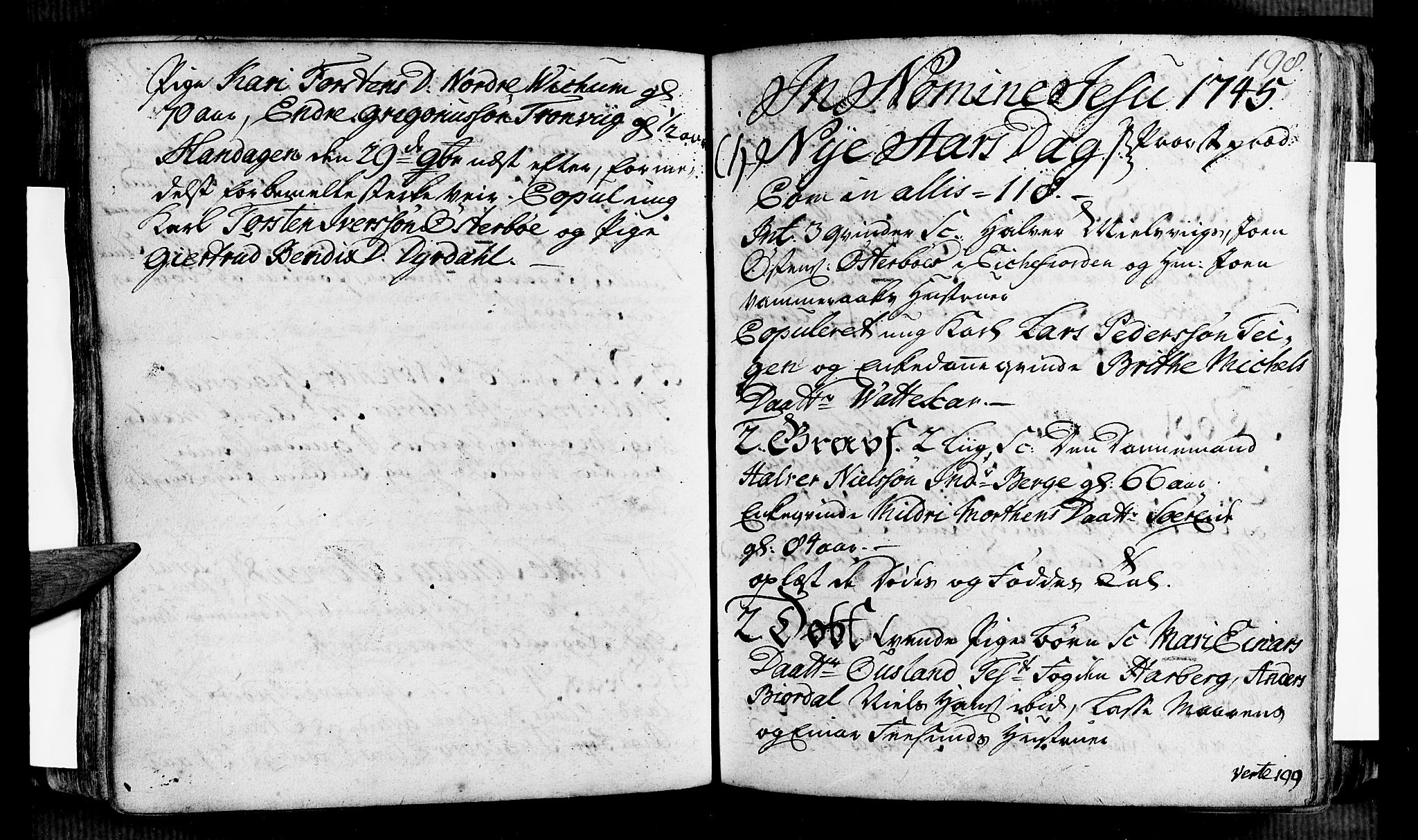 Vik sokneprestembete, SAB/A-81501: Ministerialbok nr. A 2 /3, 1740-1755, s. 198