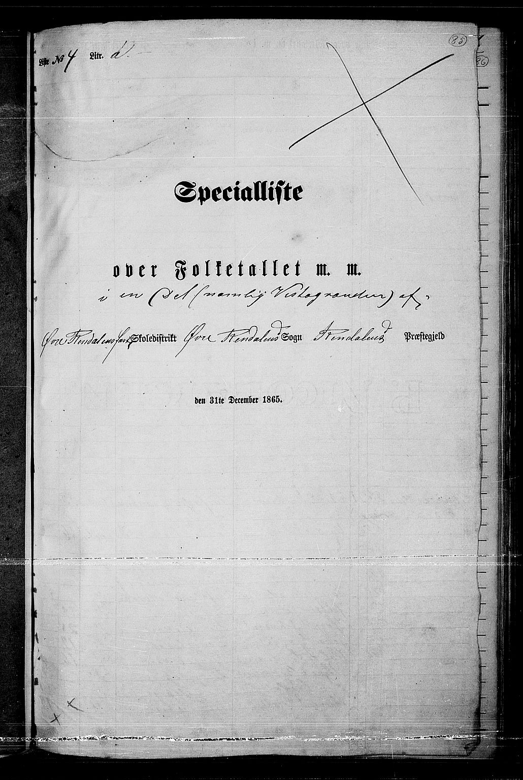 RA, Folketelling 1865 for 0432P Rendalen prestegjeld, 1865, s. 70