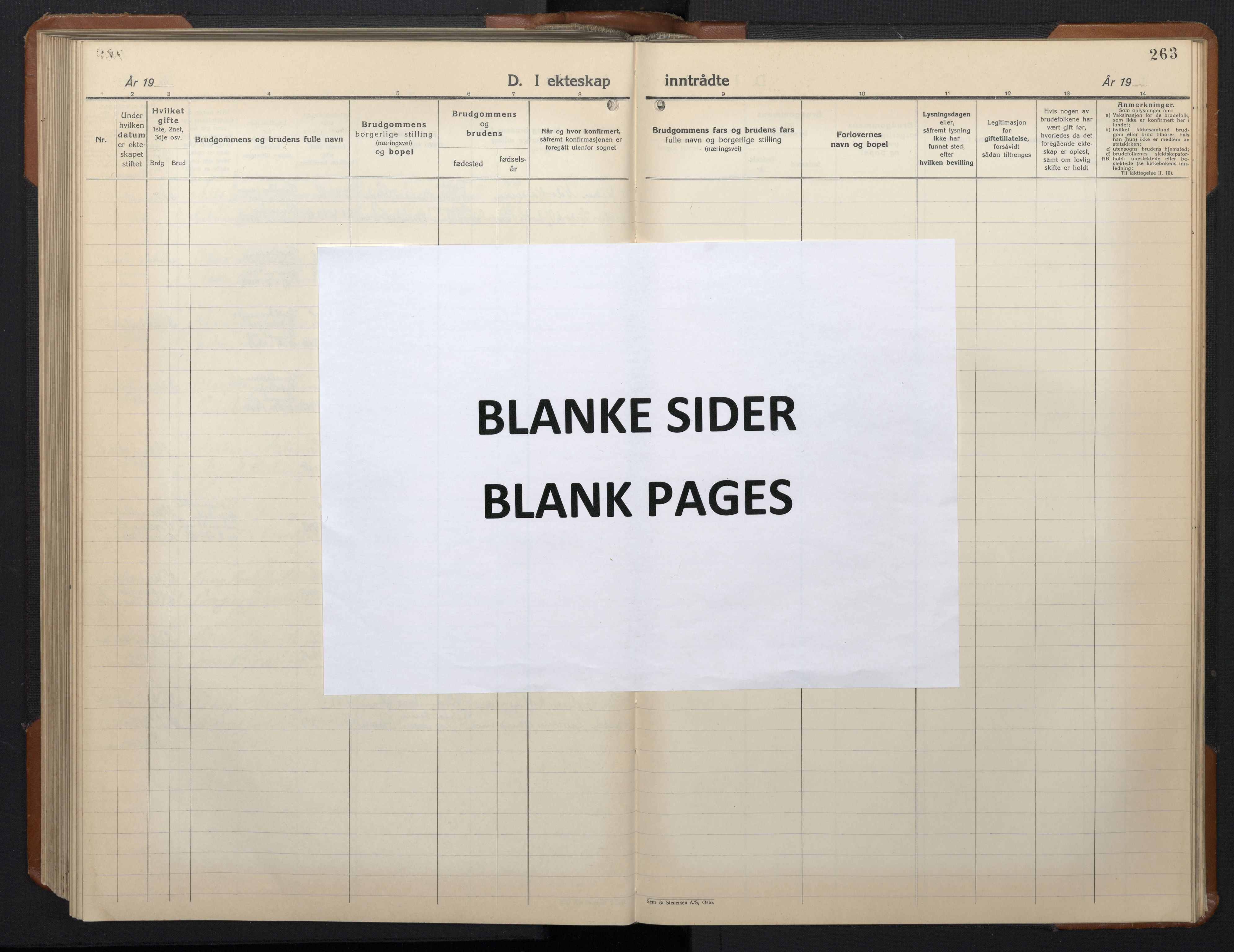 Ministerialprotokoller, klokkerbøker og fødselsregistre - Sør-Trøndelag, AV/SAT-A-1456/657/L0718: Klokkerbok nr. 657C05, 1923-1948, s. 263