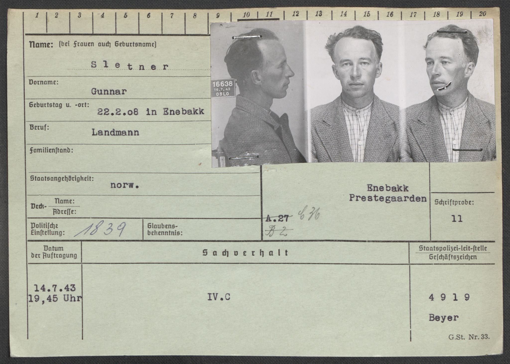 Befehlshaber der Sicherheitspolizei und des SD, RA/RAFA-5969/E/Ea/Eaa/L0009: Register over norske fanger i Møllergata 19: Ru-Sy, 1940-1945, s. 902
